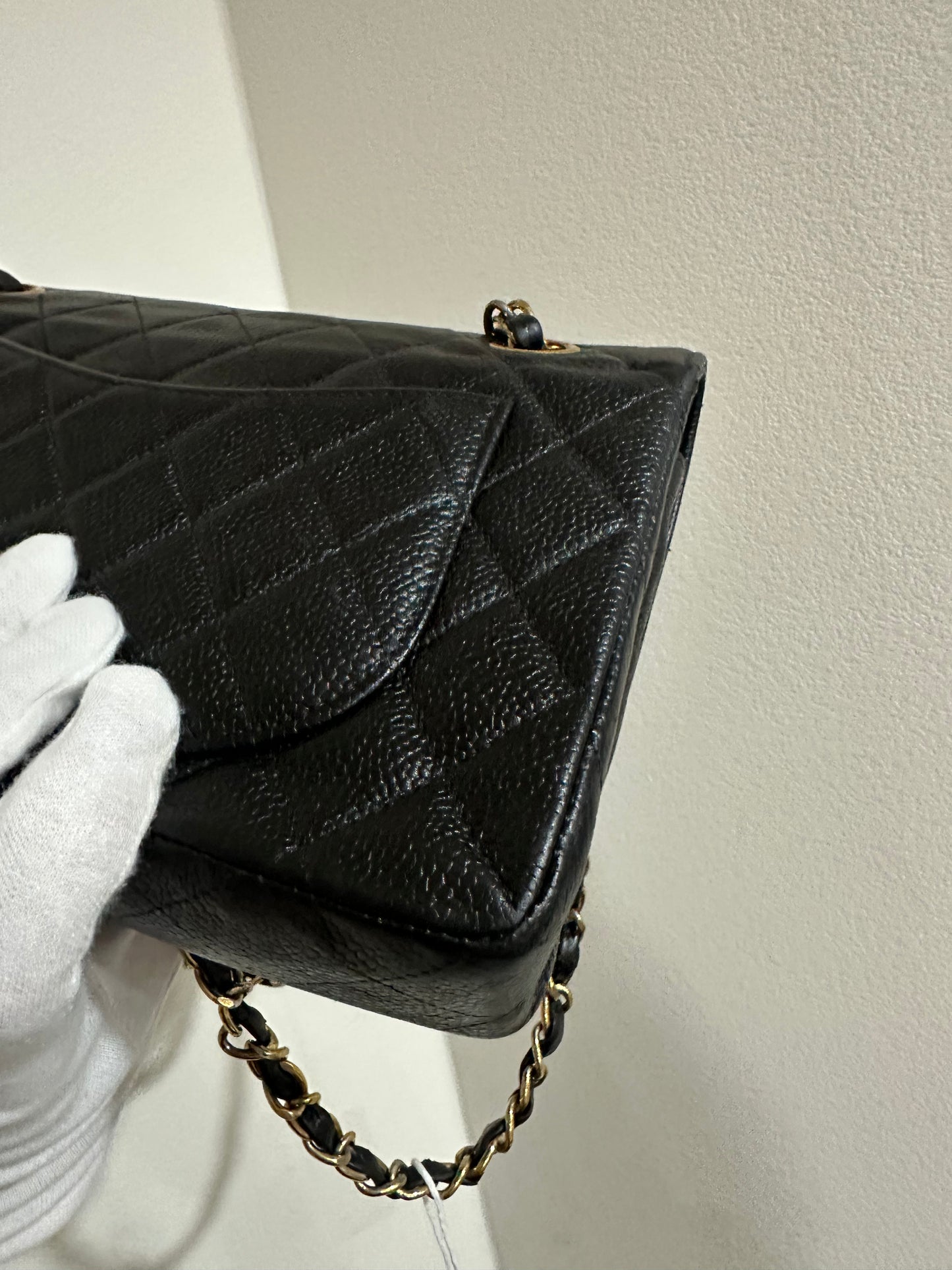 Chanel caviar timeless double flap 23