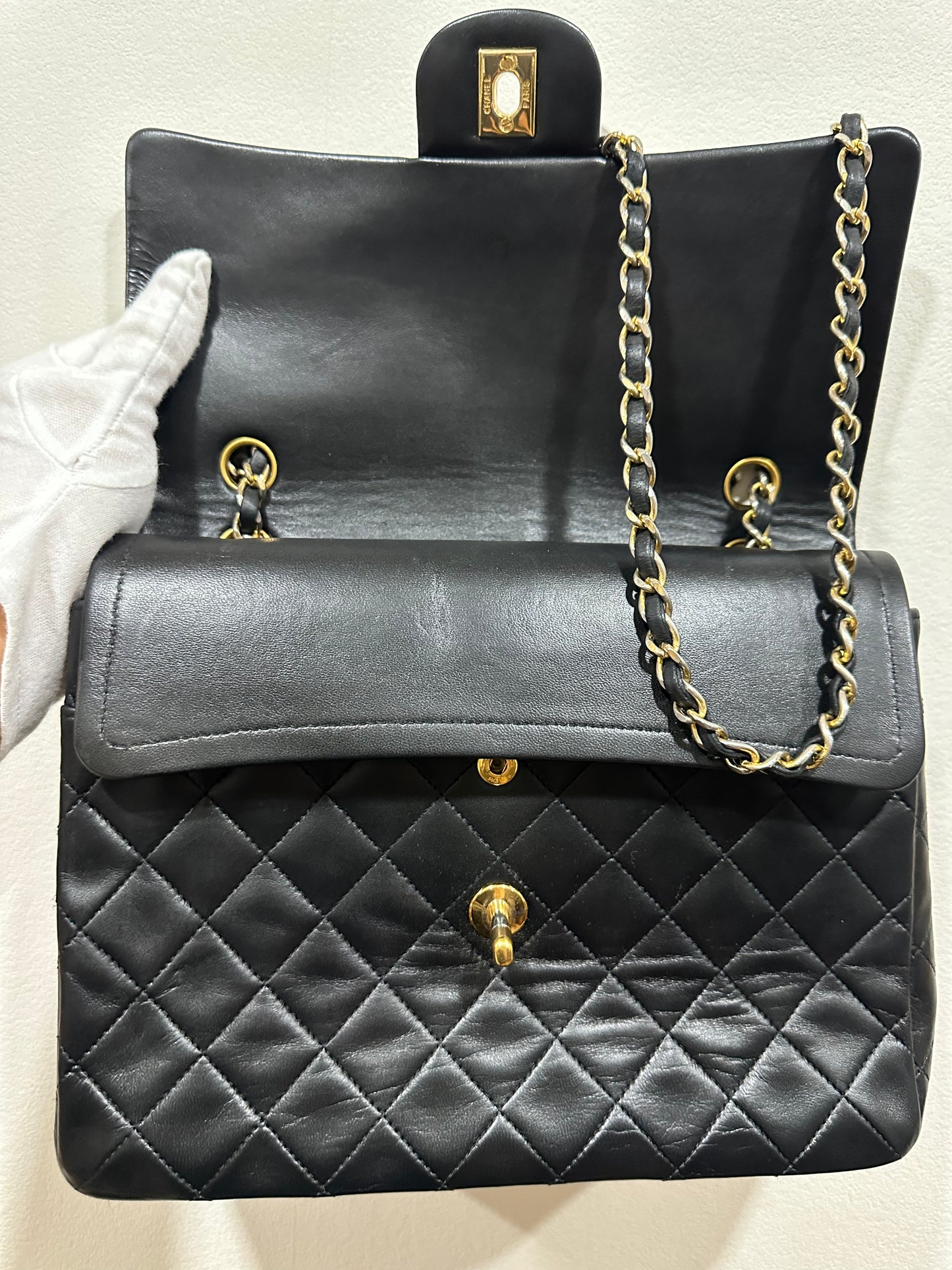 Chanel Double Flap 24K Gold plated (75058)