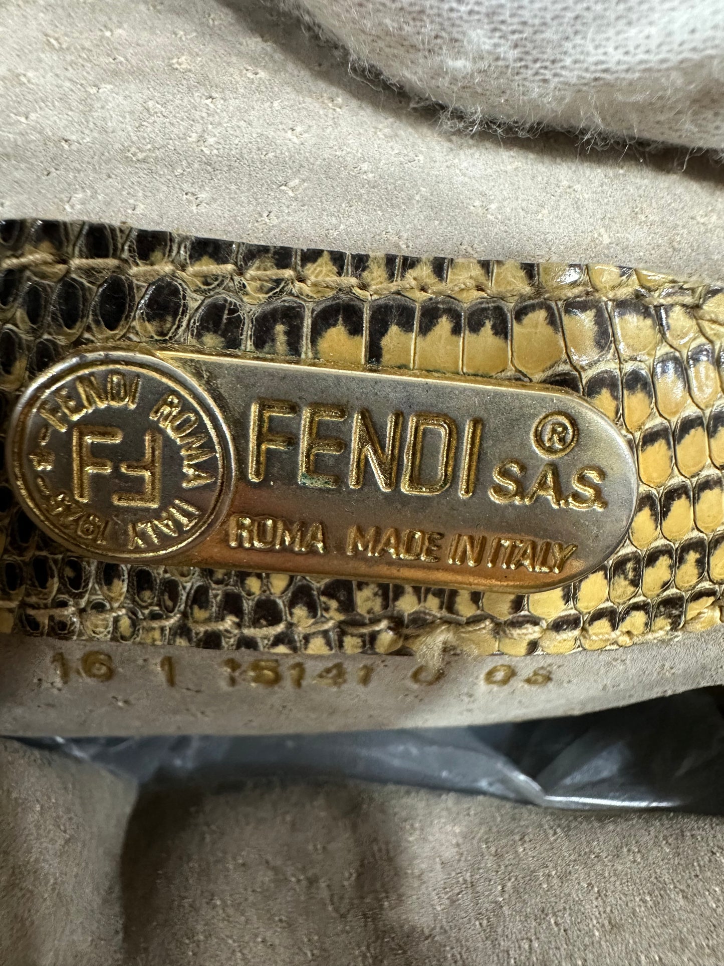 Fendi python vintage bag
