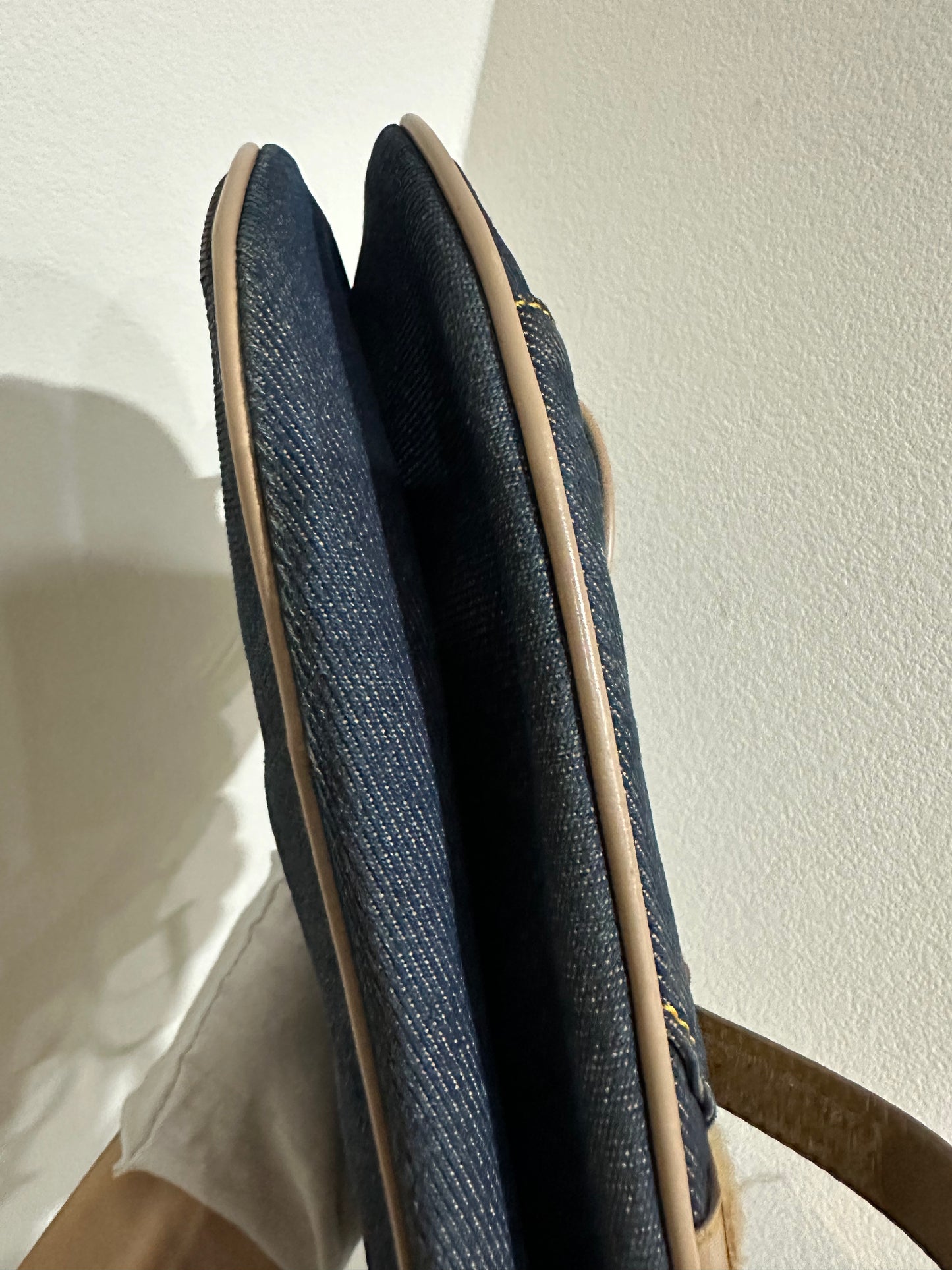 Dior Saddle Medium Leather Denim Blue