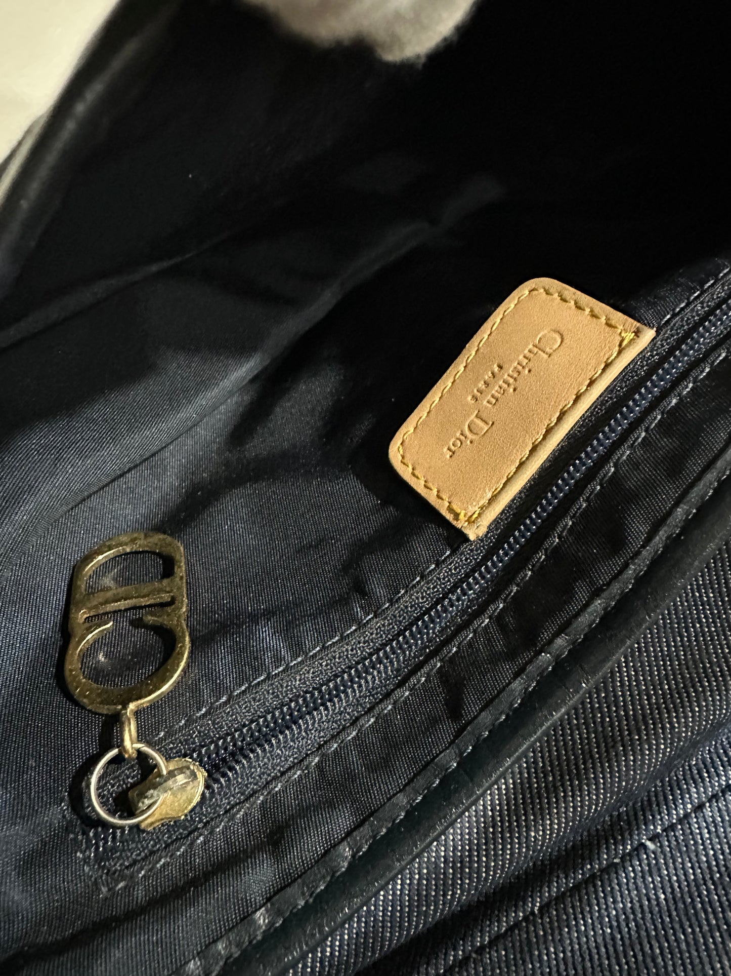 Dior Saddle Medium Leather Denim Blue
