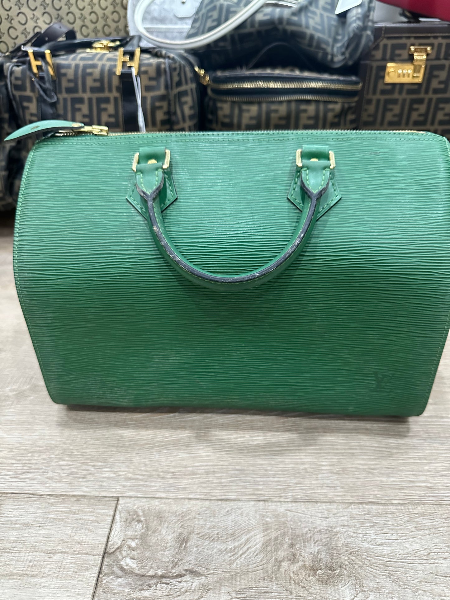 Louis Vuitton Epi Speedy 30 green 1996’s