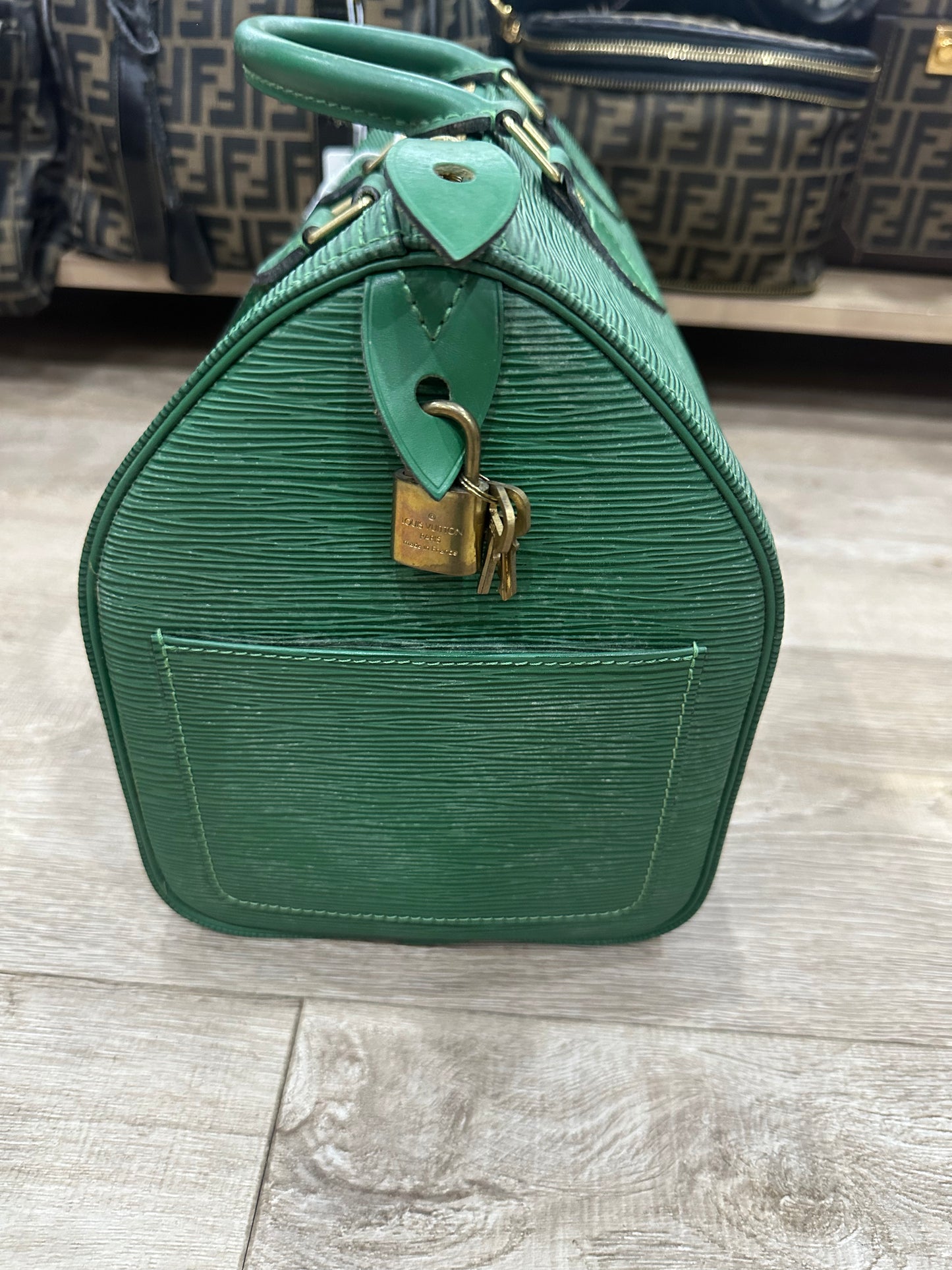 Louis Vuitton Epi Speedy 30 green 1996’s
