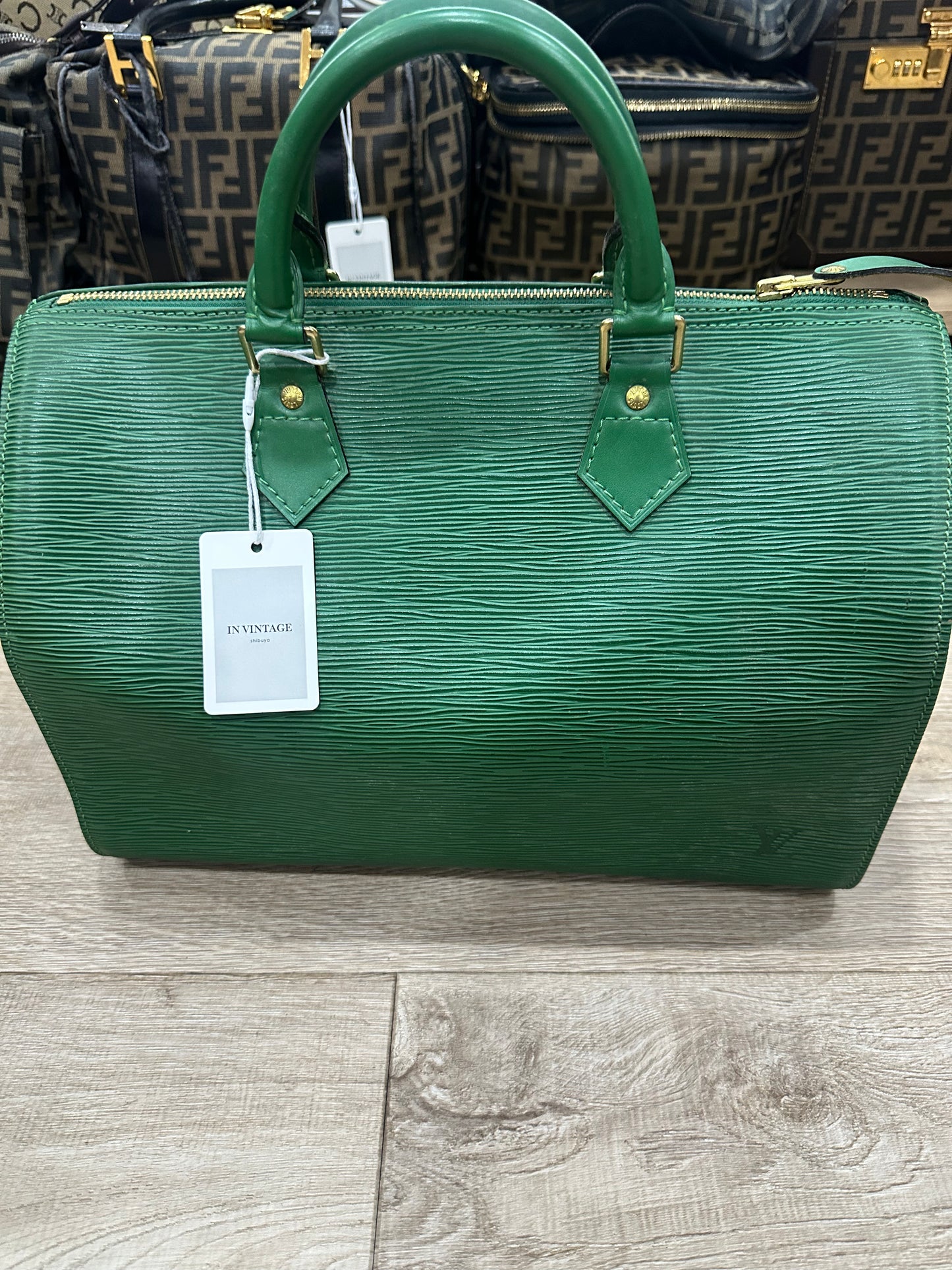 Louis Vuitton Epi Speedy 30 green 1996’s
