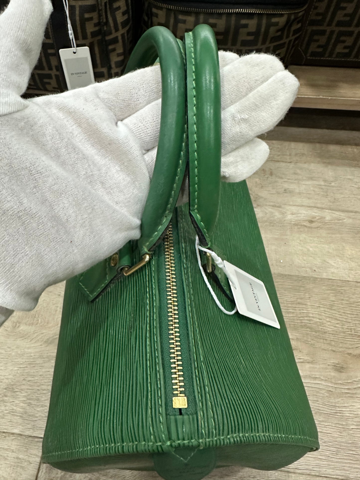 Louis Vuitton Epi Speedy 30 green 1996’s