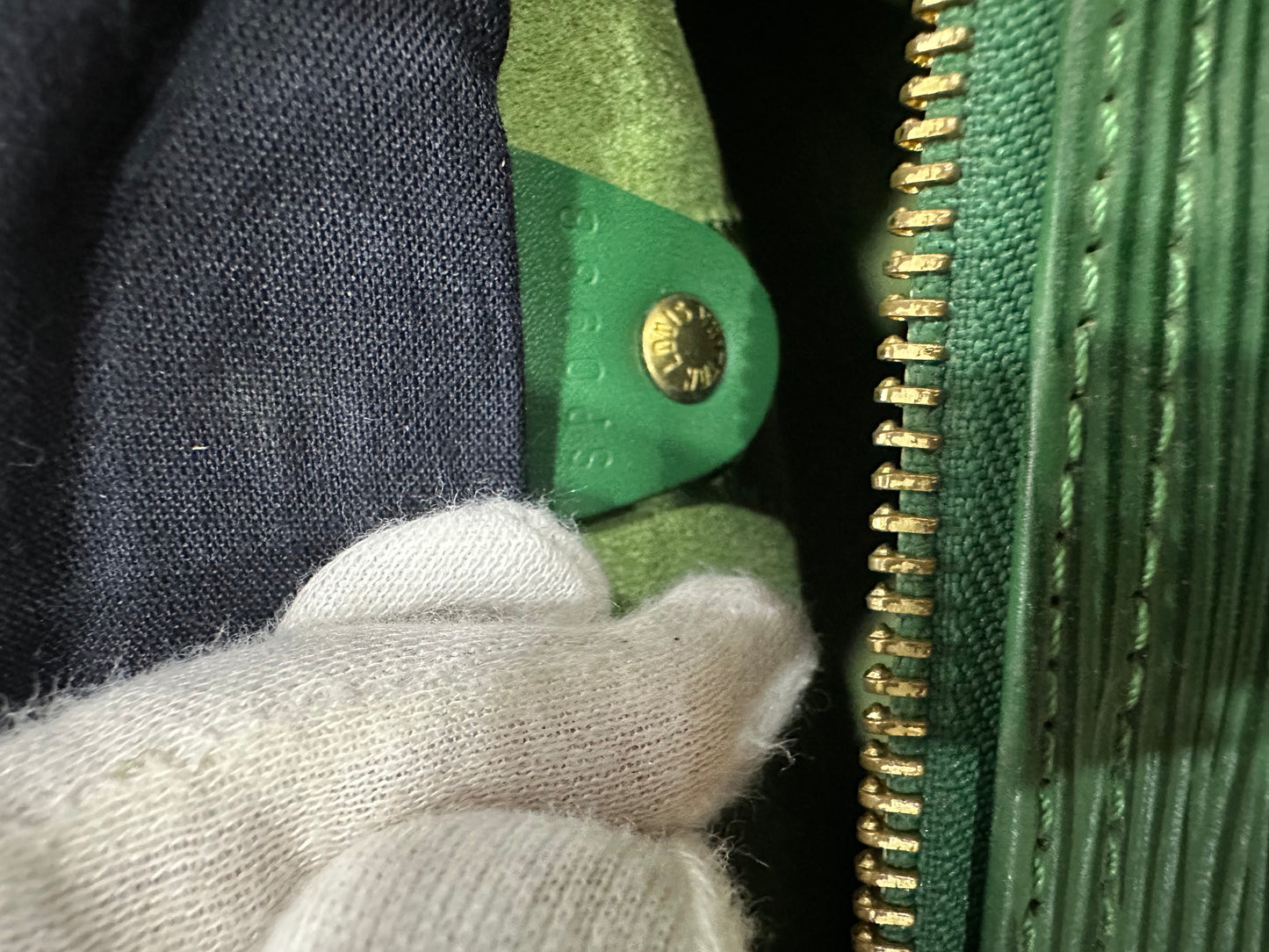 Louis Vuitton Epi Speedy 30 green 1996’s