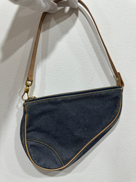 Denim Saddle Pochette Vintage