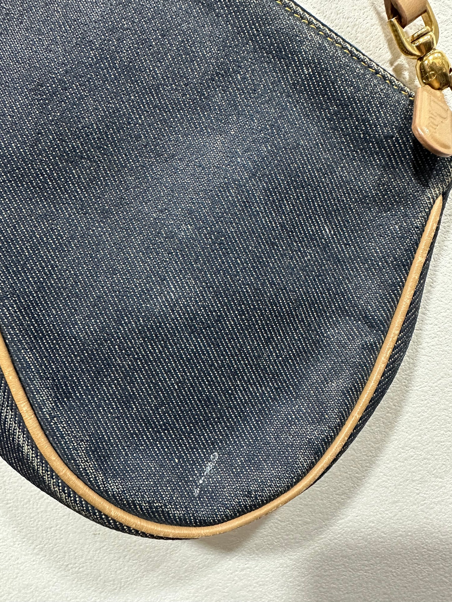 Denim Saddle Pochette Vintage