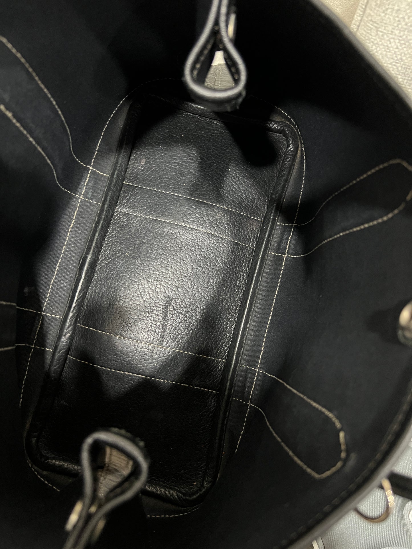 HERMES Garden Party MM Navy Blue