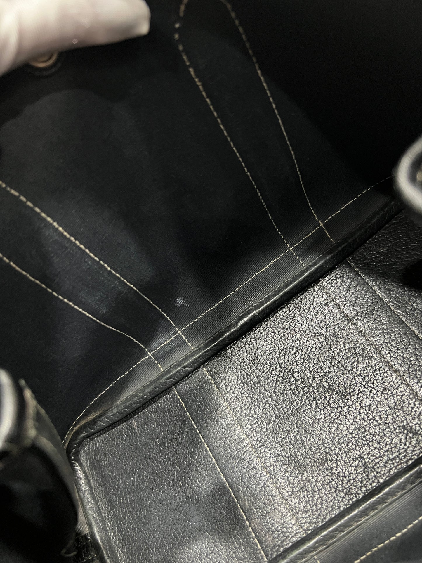 HERMES Garden Party MM Navy Blue