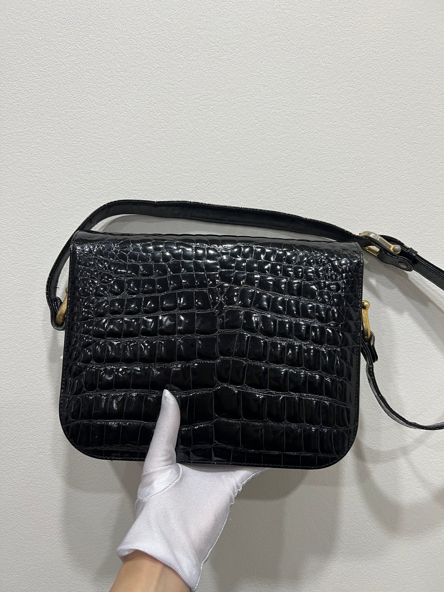 CELINE Crocodile Buckle bag
