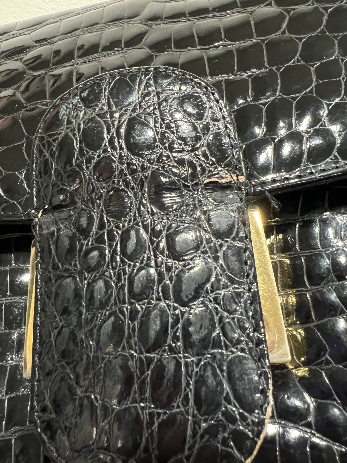 CELINE Crocodile Buckle bag