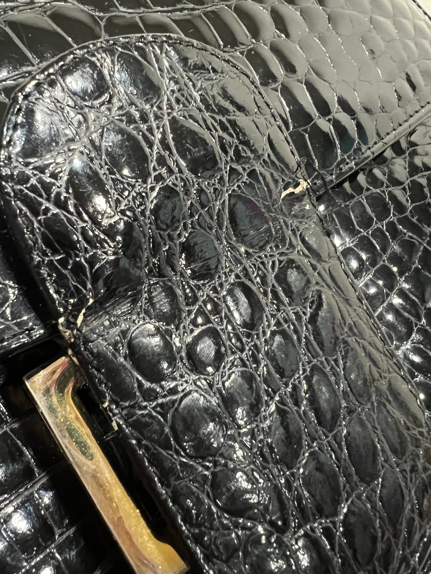 CELINE Crocodile Buckle bag