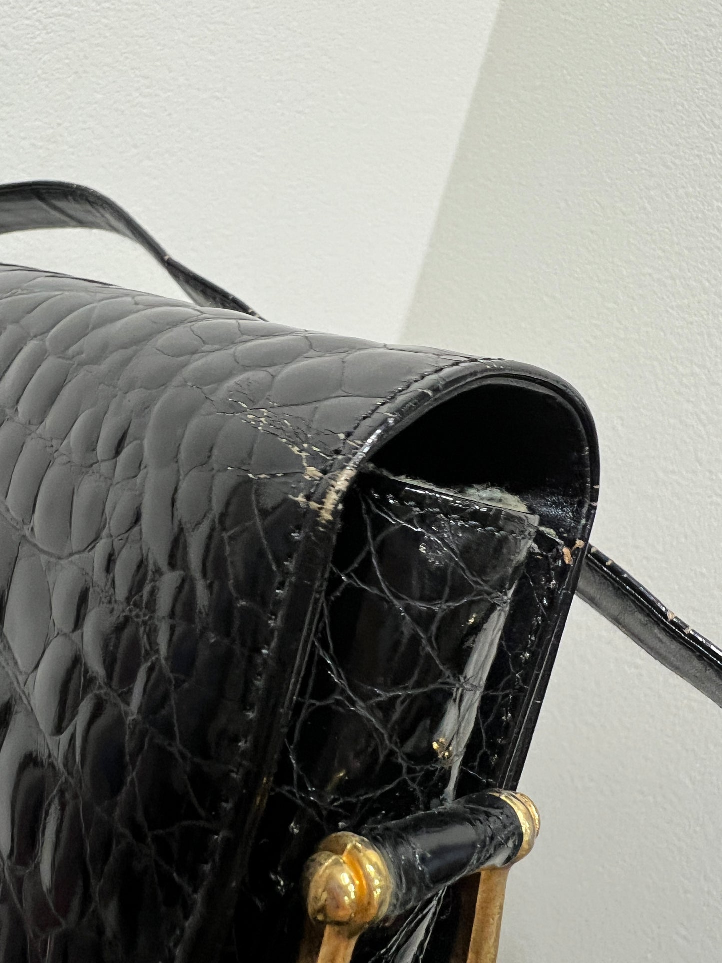 CELINE Crocodile Buckle bag