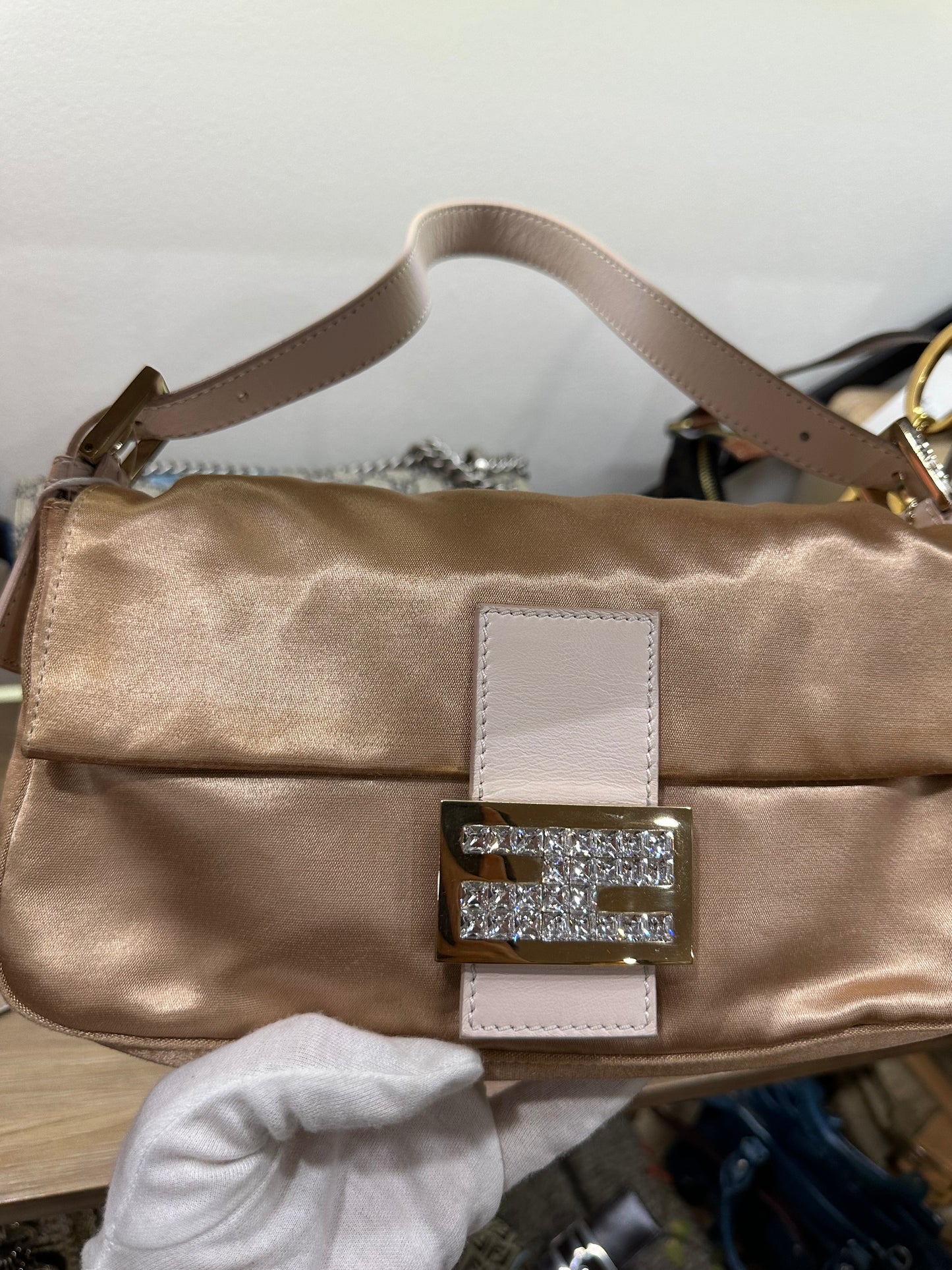 Fendi baguette Crystal Rhinestone