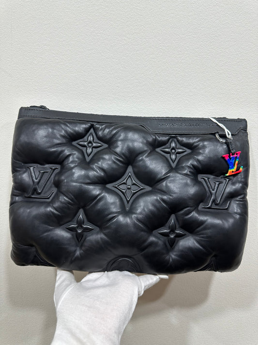 Louis Vuitton 2054 Pouch Monogram Puffer Lambskin clutch bag