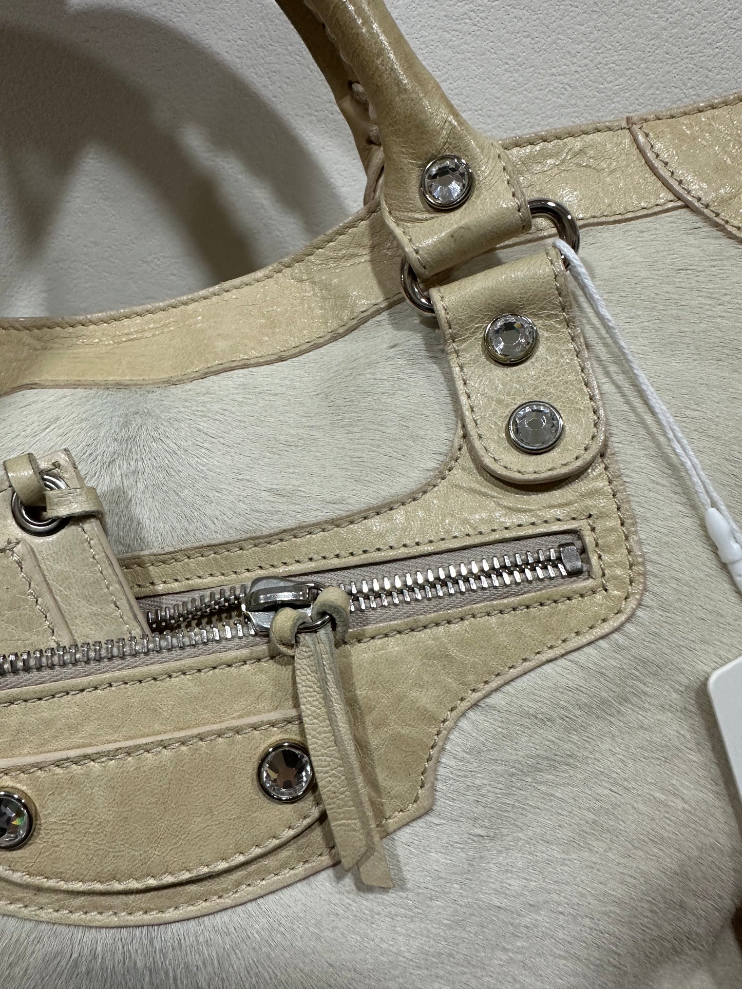 Balenciaga city bag pony hair