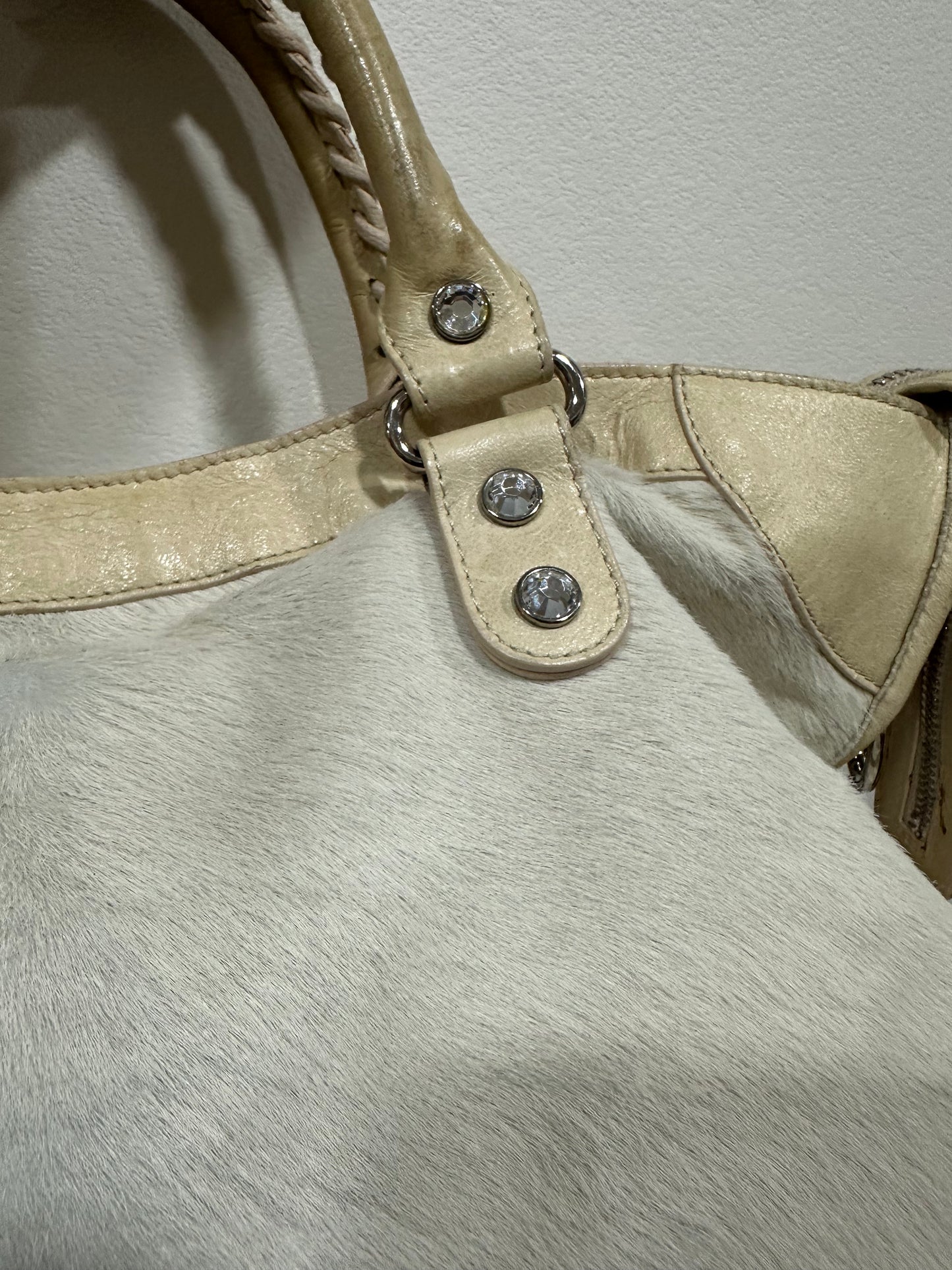 Balenciaga city bag pony hair