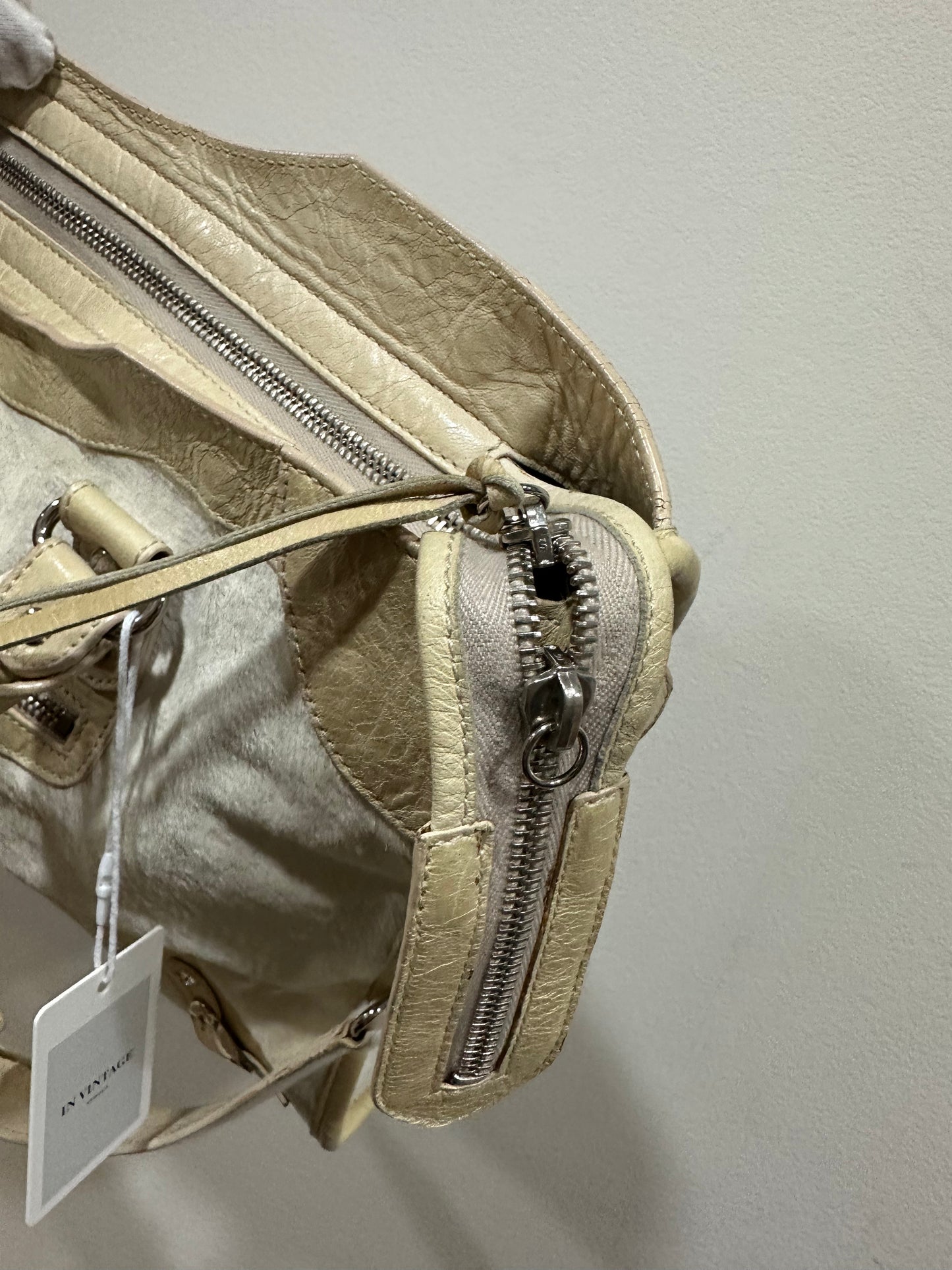 Balenciaga city bag pony hair