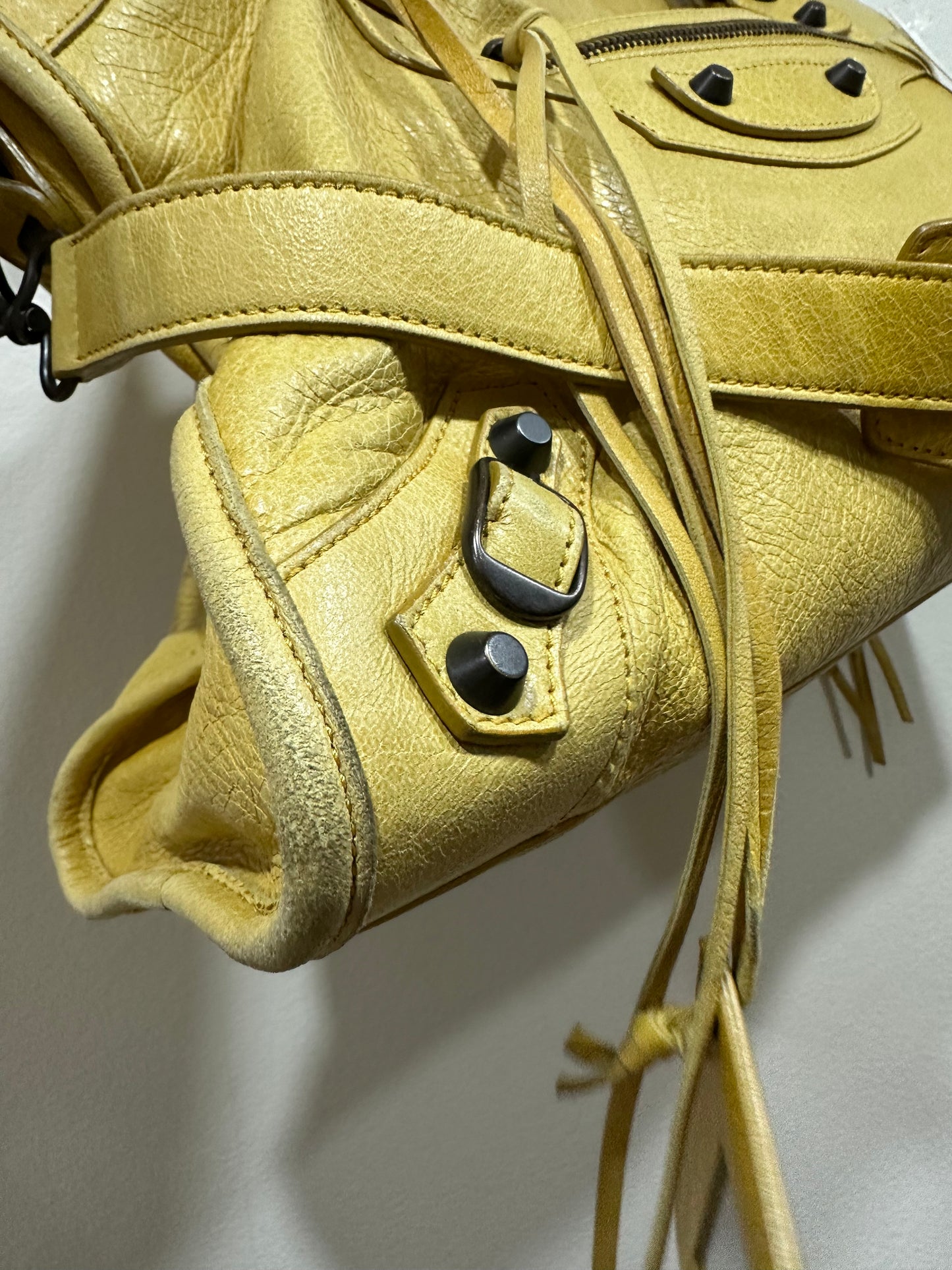 Balenciaga city bag yellow