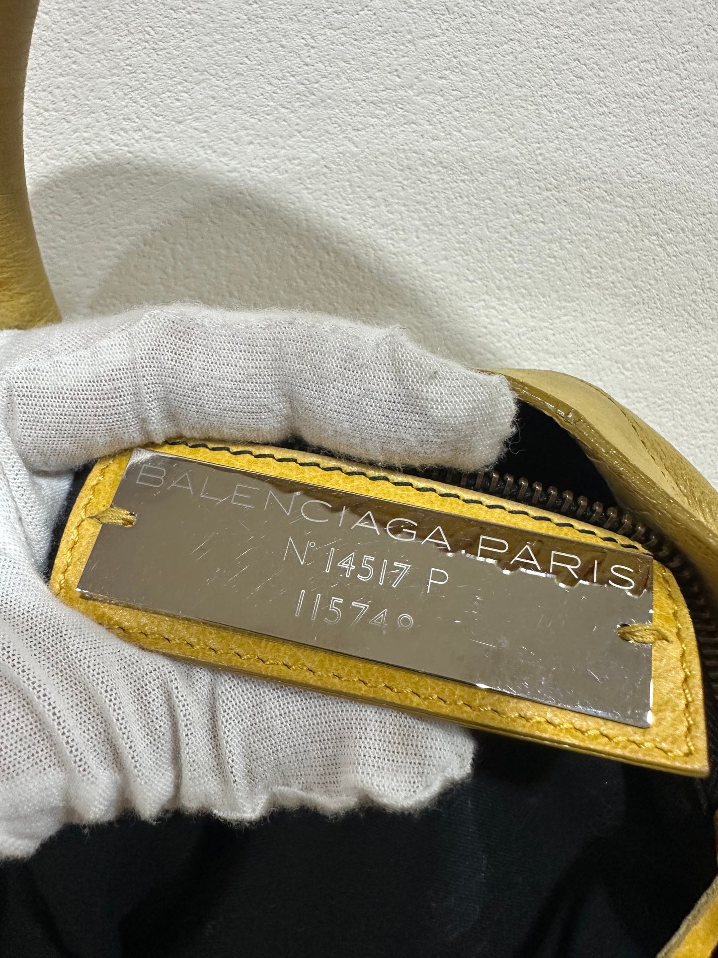 Balenciaga city bag yellow