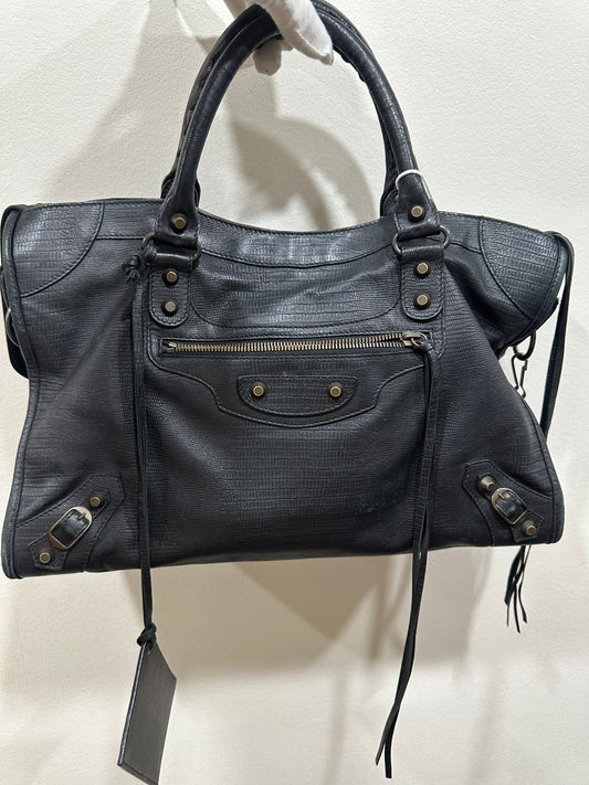 Balenciaga City bag Lizard Leather