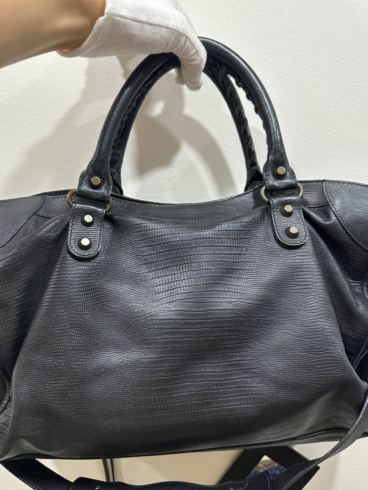 Balenciaga City bag Lizard Leather