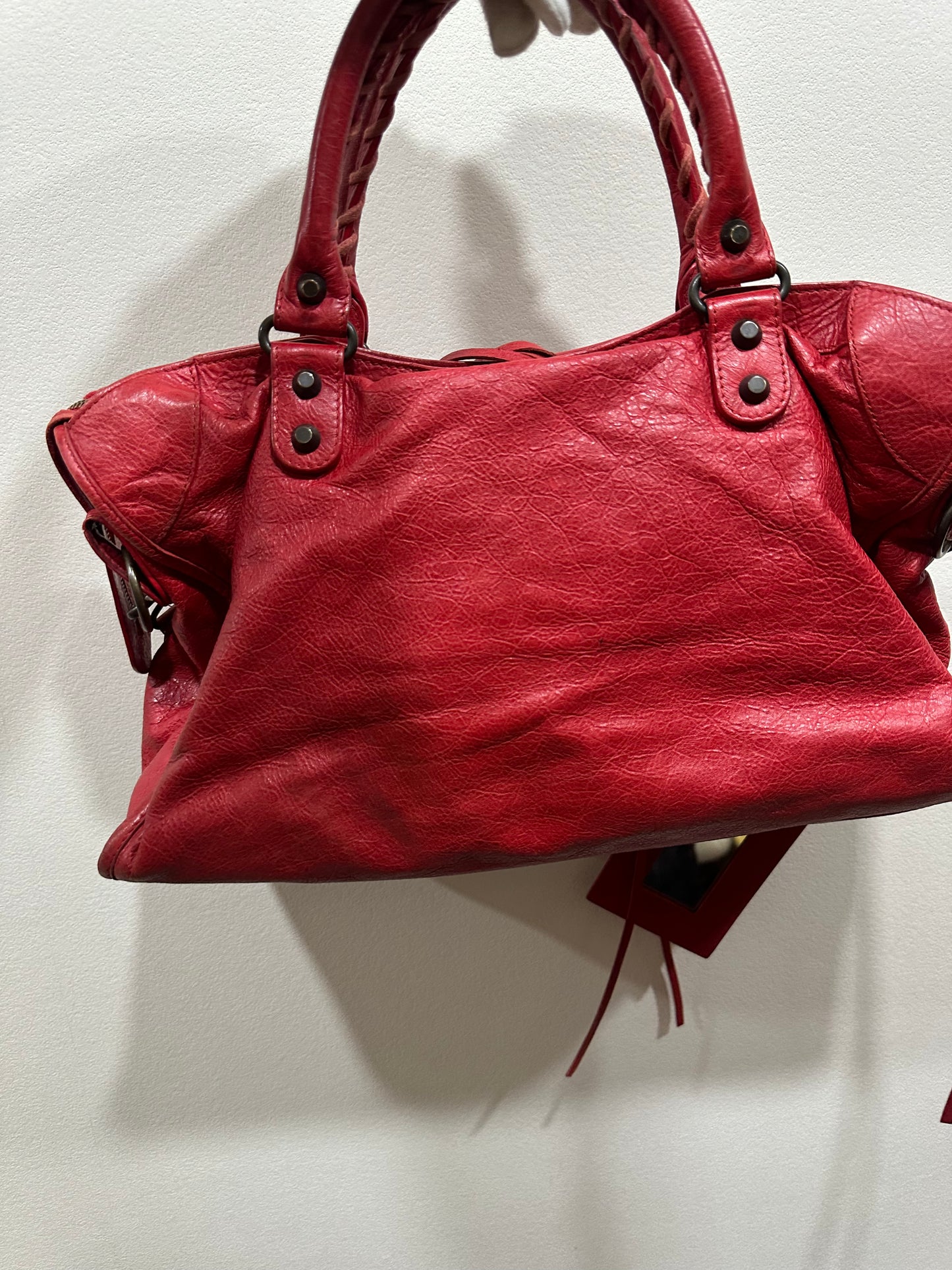 Balenciaga city bag red