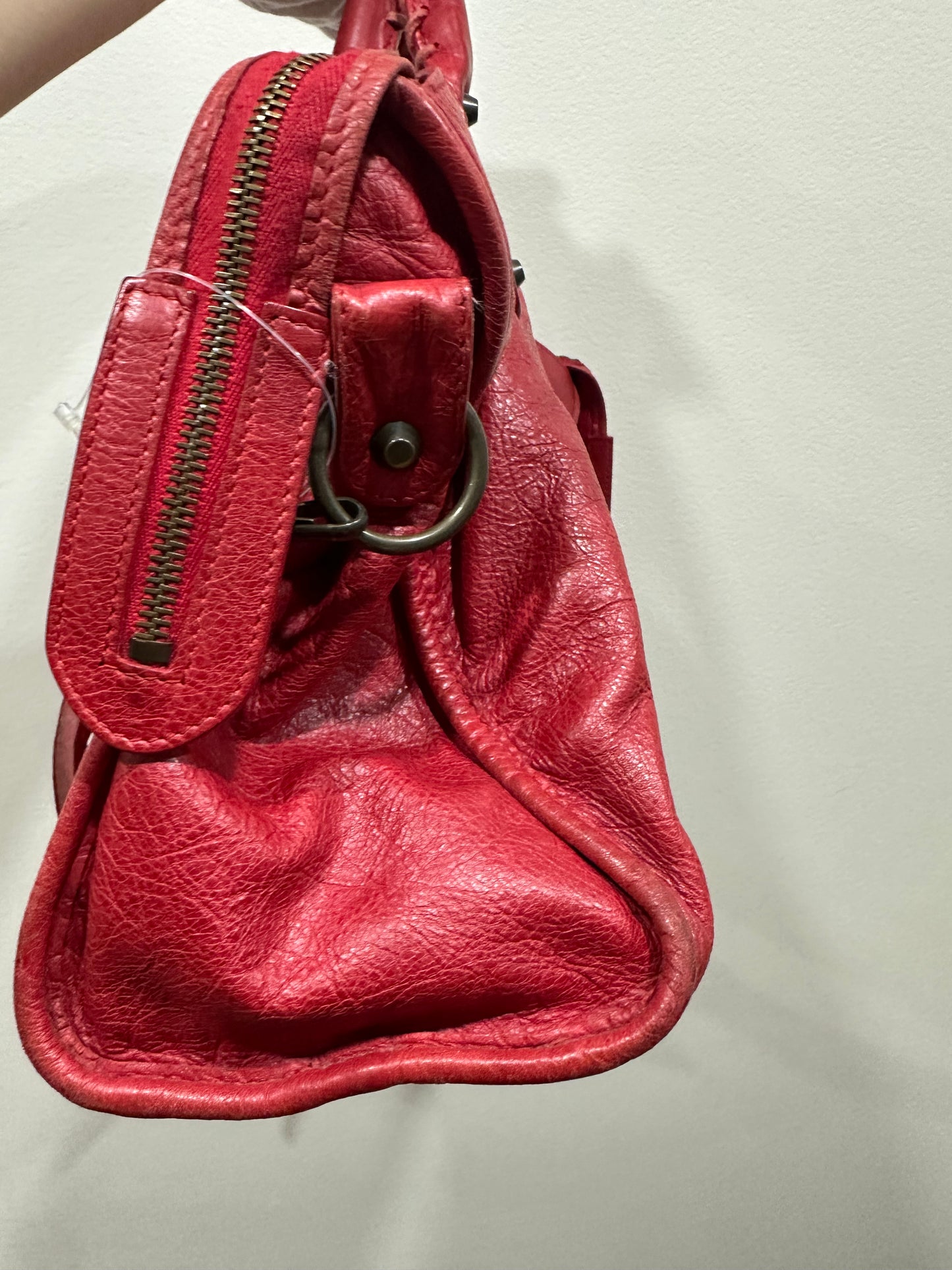 Balenciaga city bag red