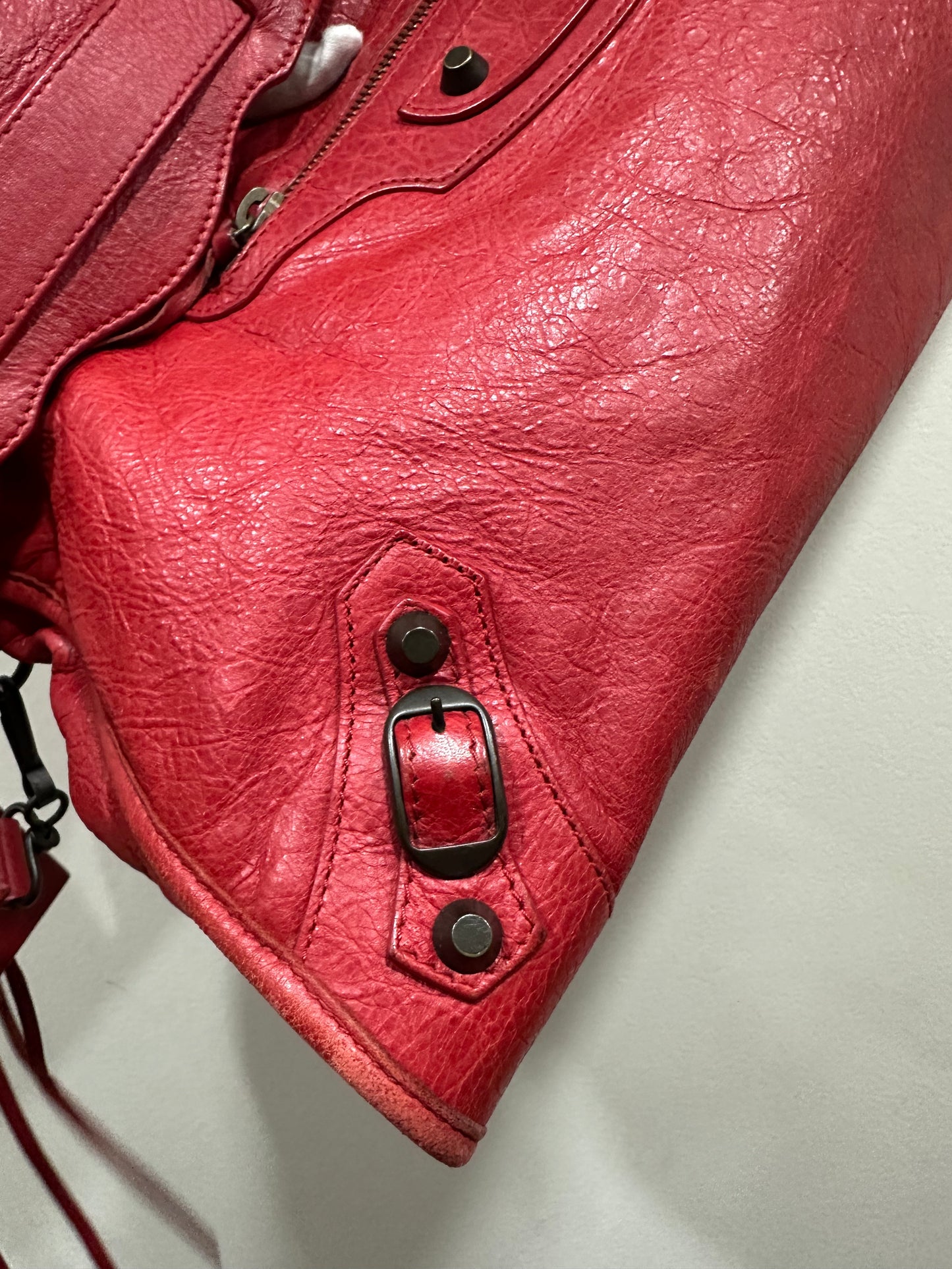 Balenciaga city bag red