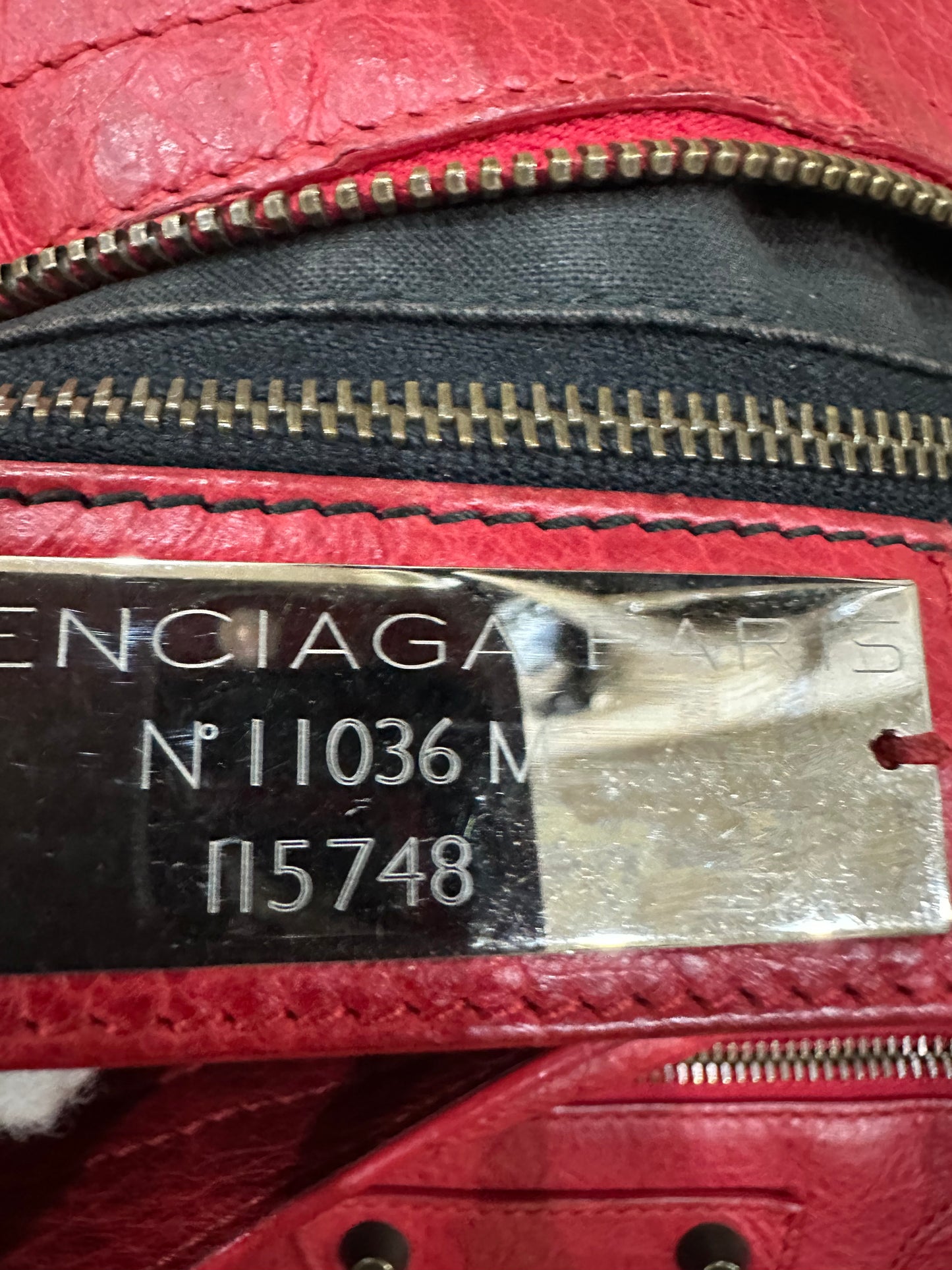 Balenciaga city bag red