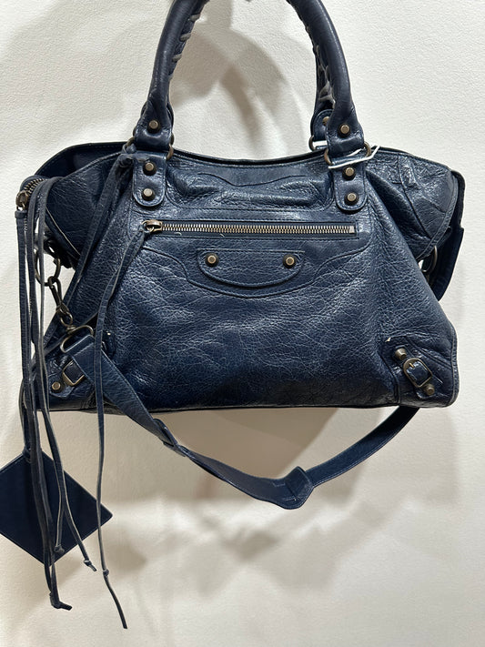 Balenciaga City Bag Navy