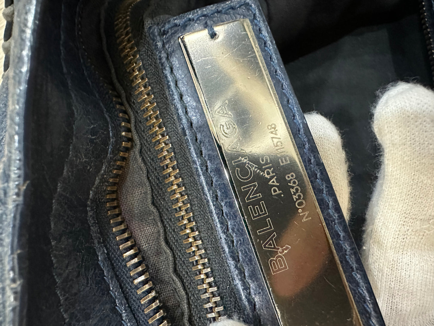 Balenciaga City Bag Navy