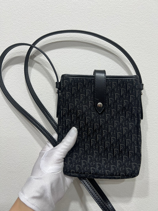 DIOR Monogram Canvas Shoulder Bag