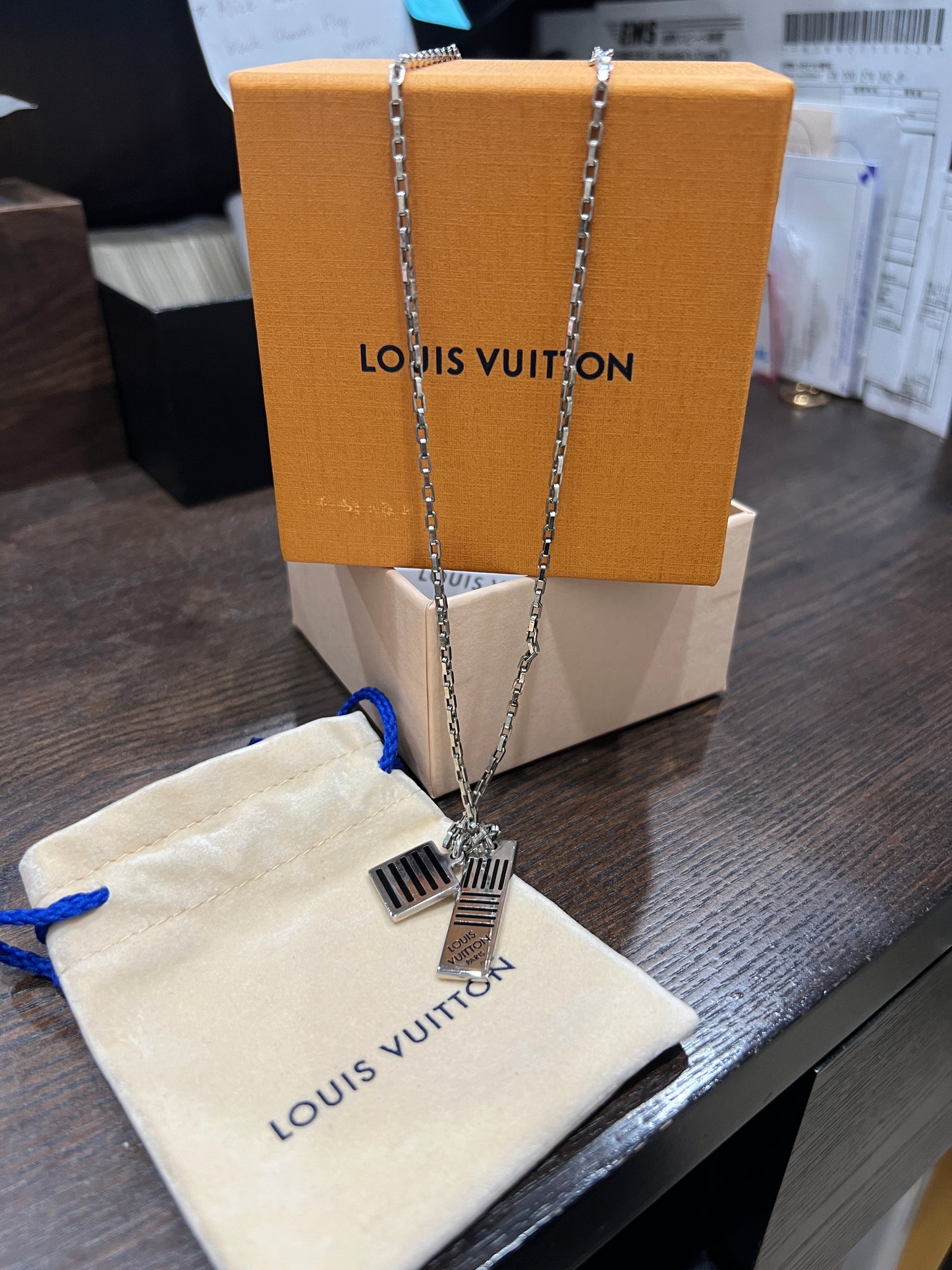 LOUIS VUITTON Necklace Damier Colors
