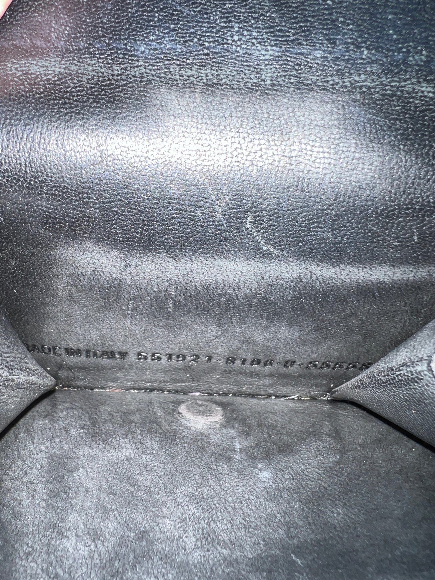 BALENCIAGA Tri-fold Wallet Glitter Finish