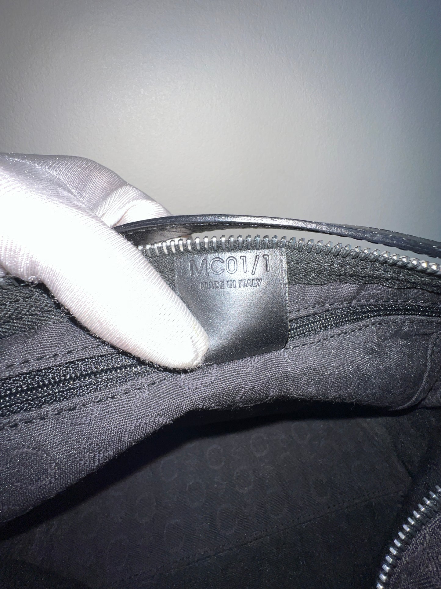 CELINE Black Triomphe Canvas