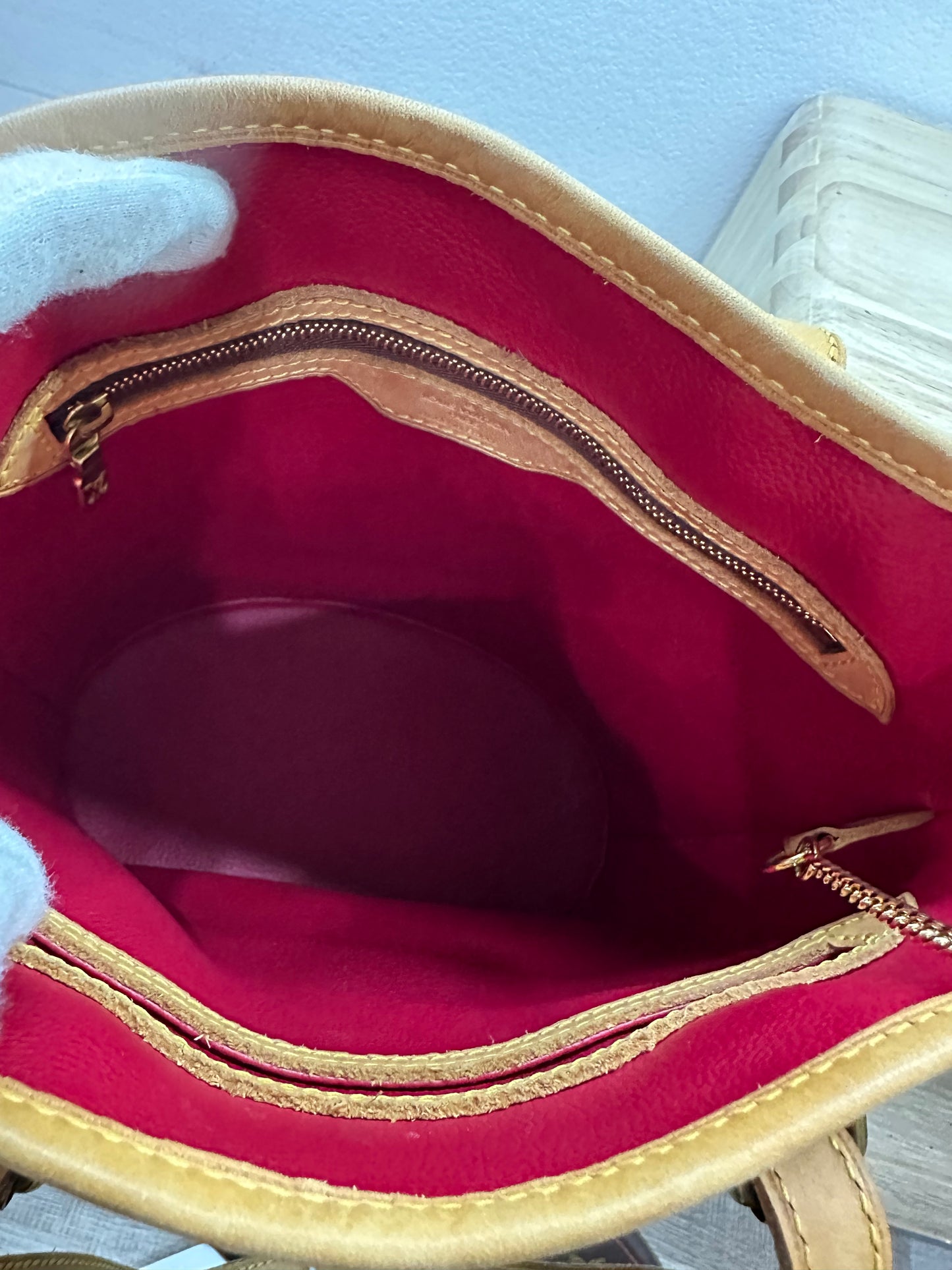 Louis Vuitton Murakami cherry bucket  with accessories pouch