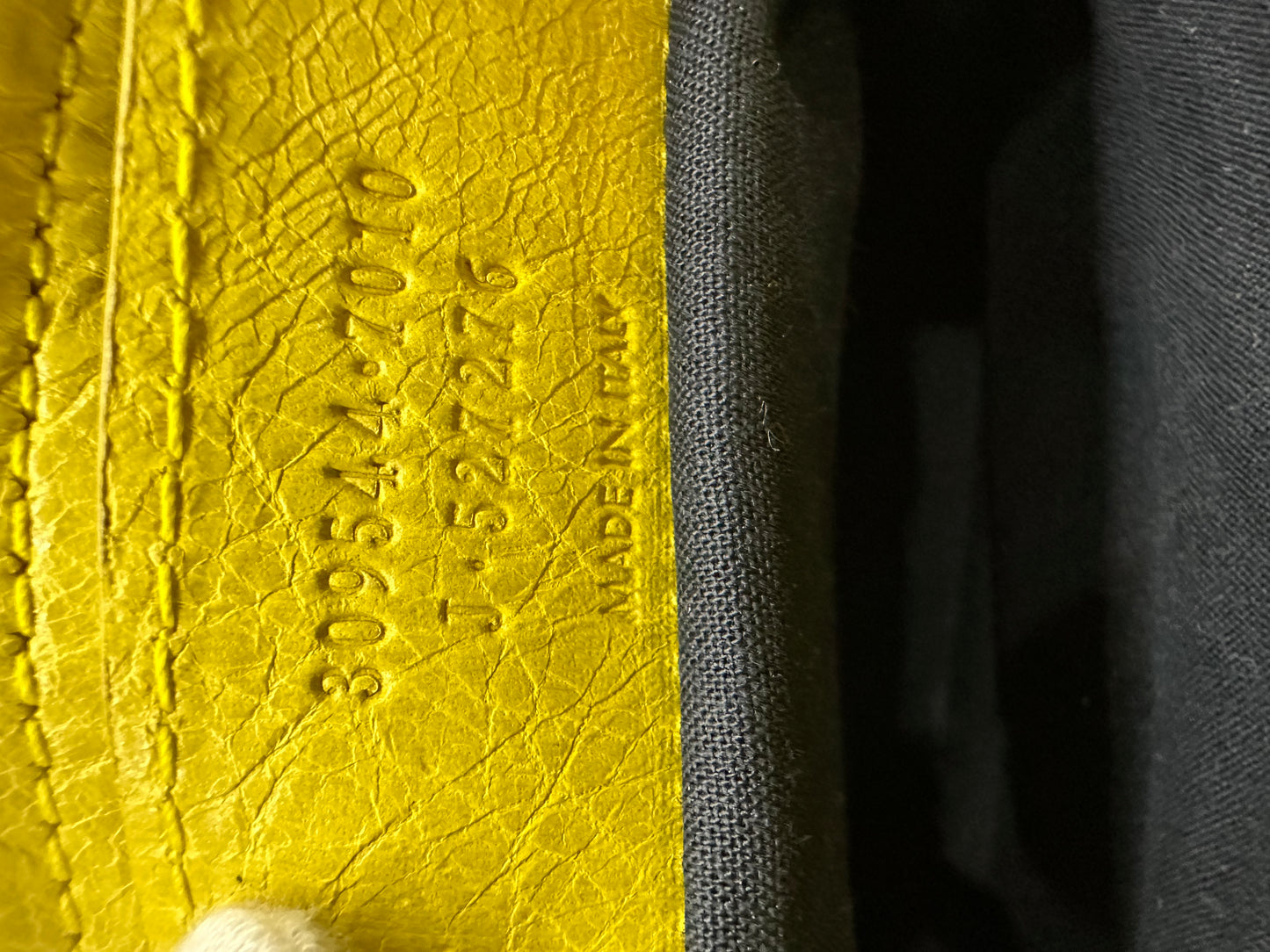 Balenciaga city bag small yellow