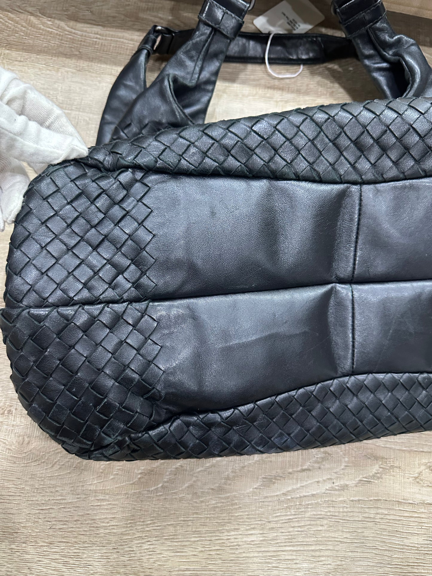 Bottega Veneta Campana Intrecciato Black large