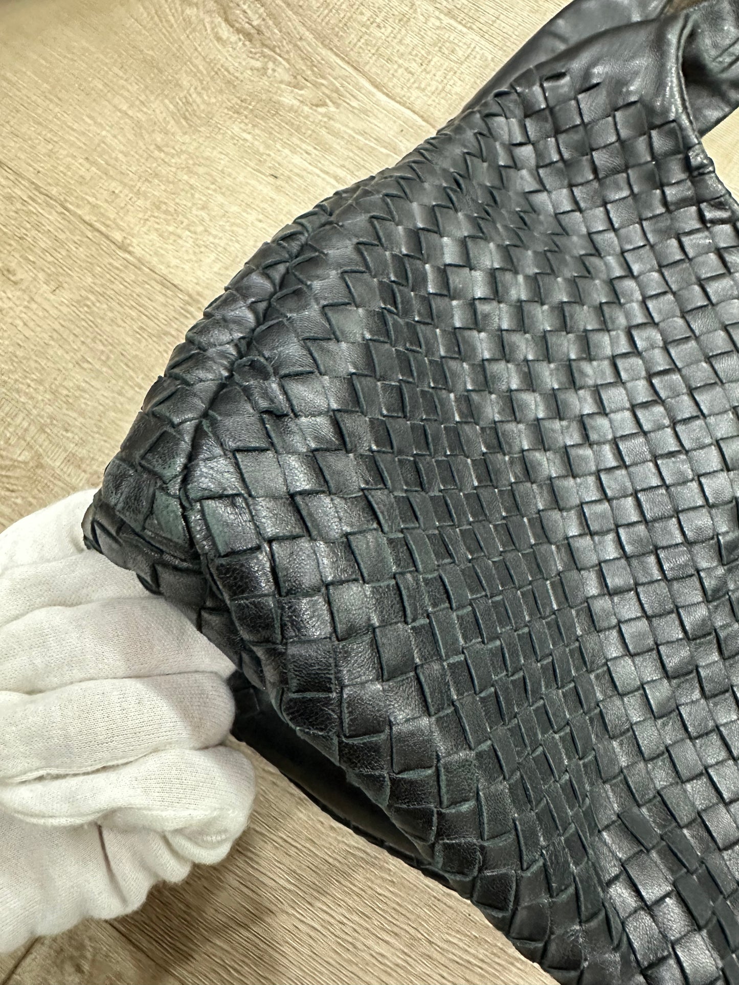 Bottega Veneta Campana Intrecciato Black large