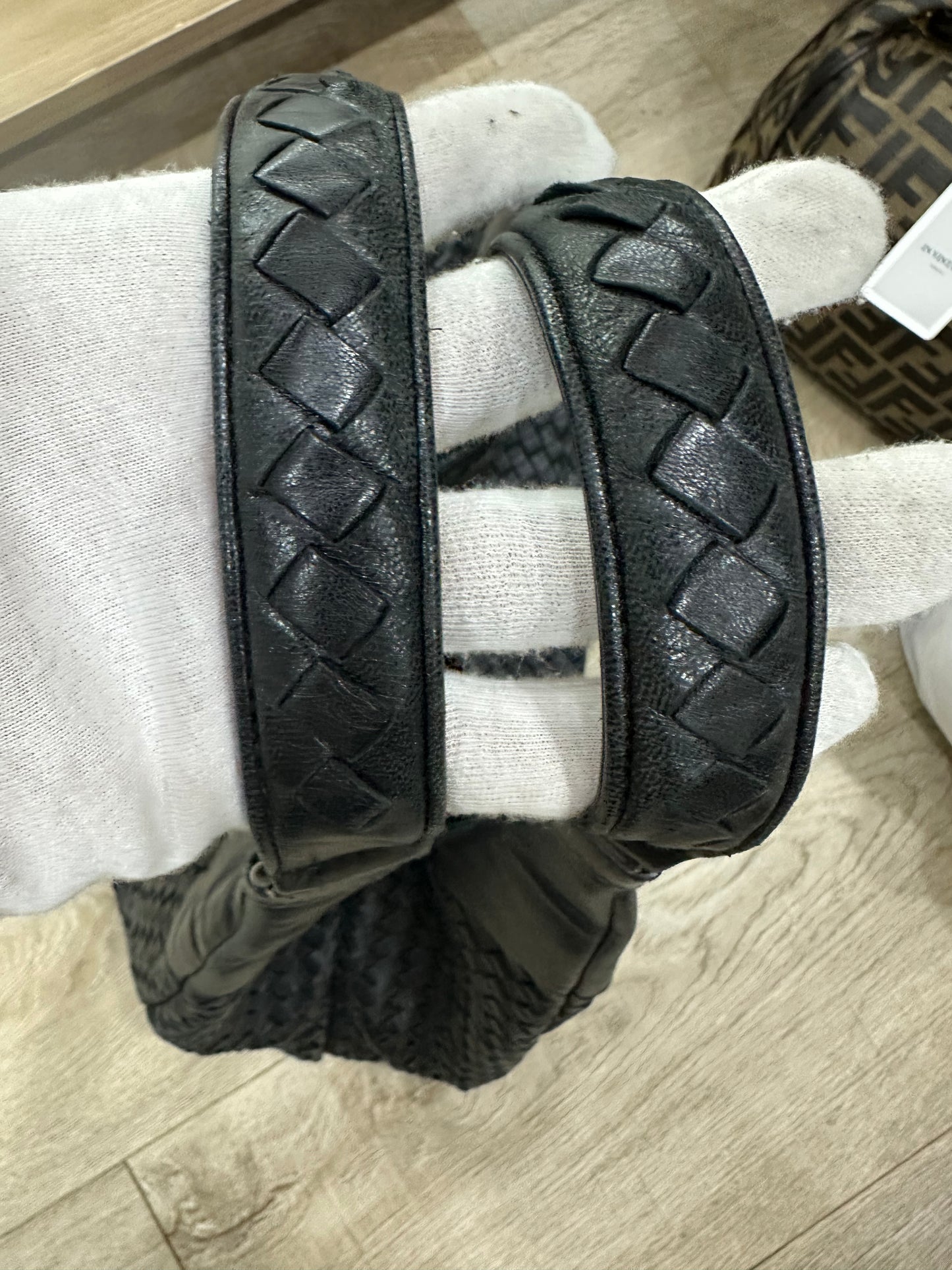 Bottega Veneta Campana Intrecciato Black large