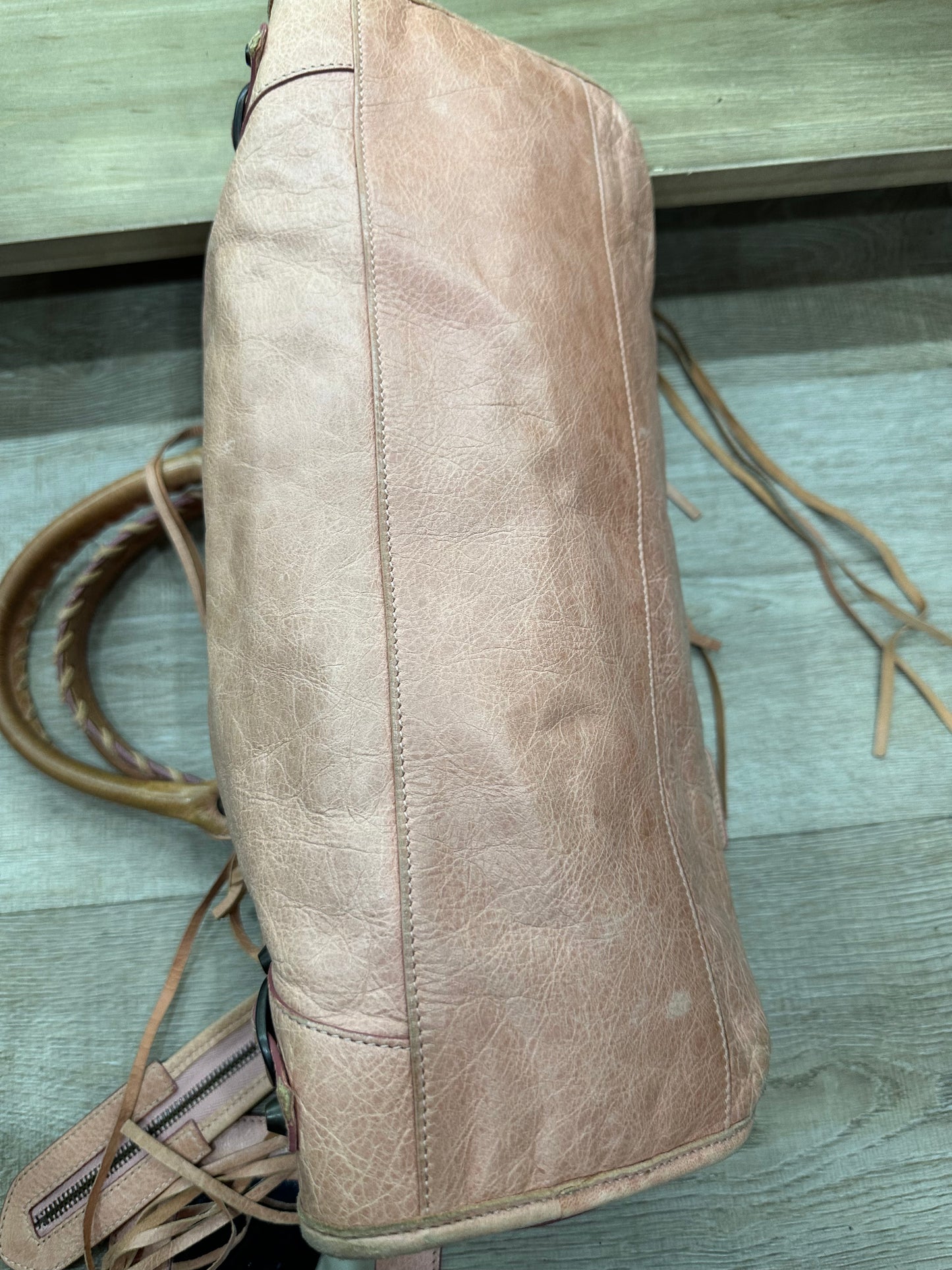 Balenciaga pink city bag
