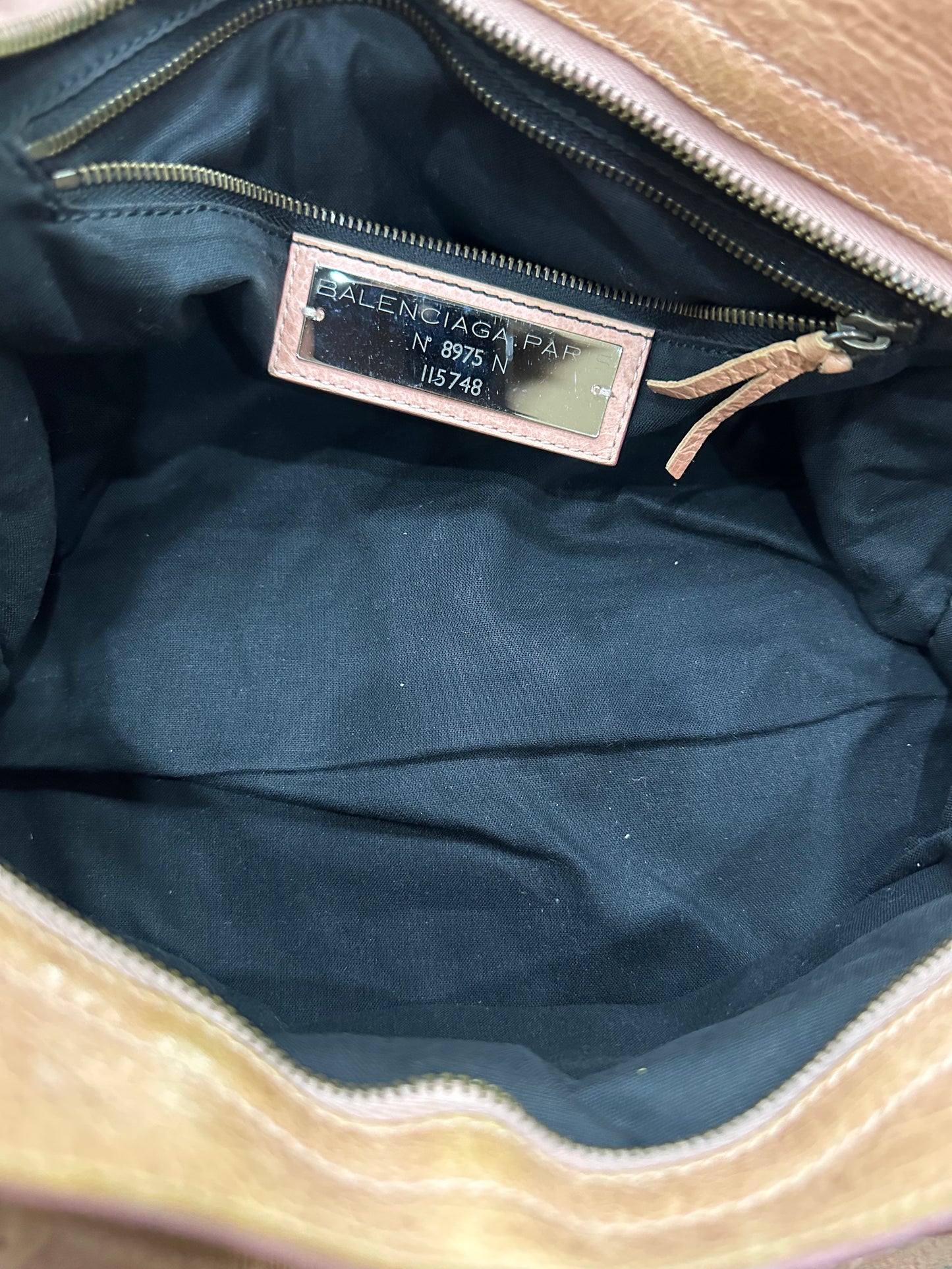 Balenciaga pink city bag