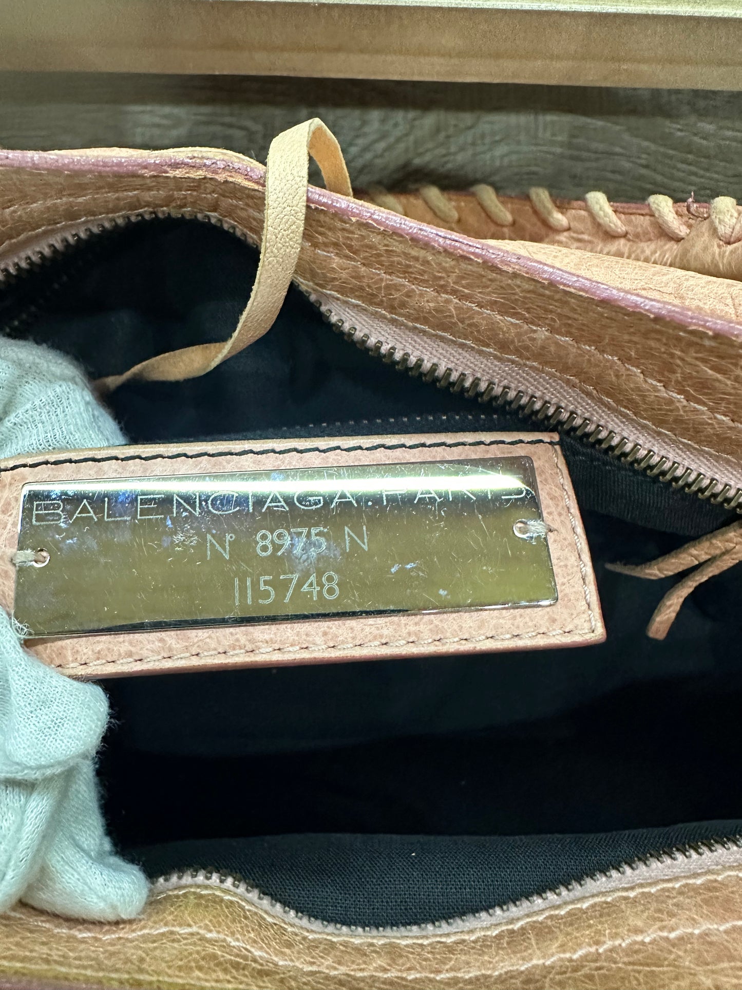 Balenciaga pink city bag