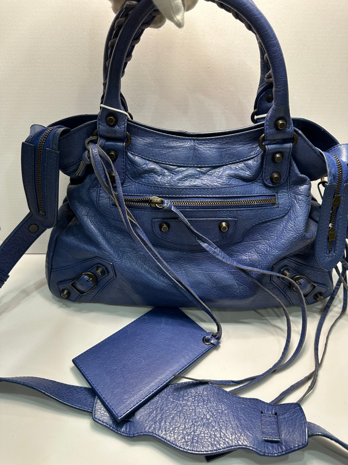 Balenciaga first bag navy