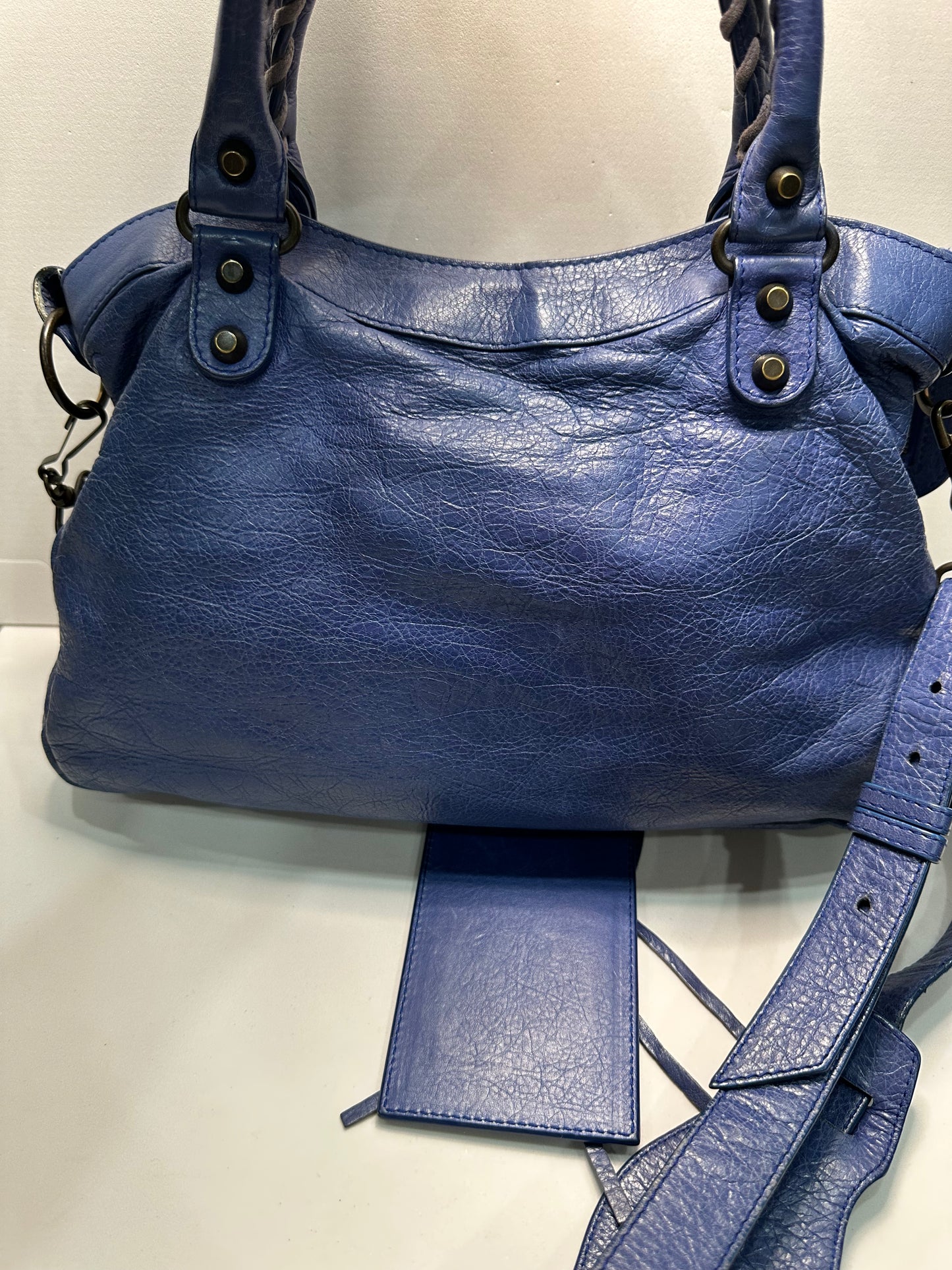 Balenciaga first bag navy