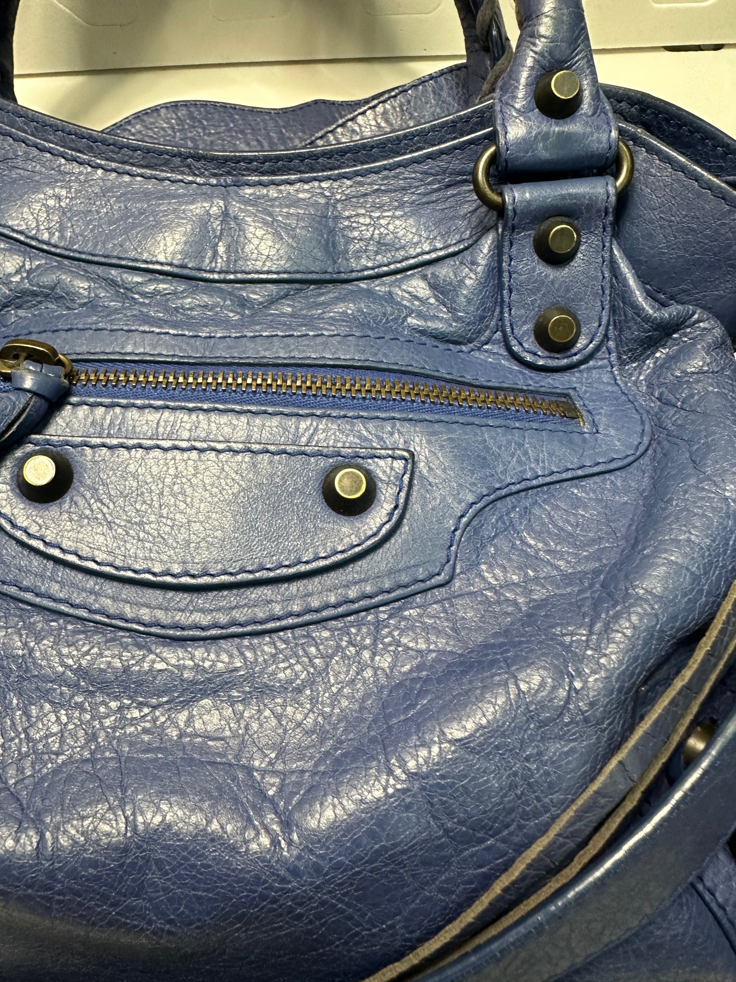 Balenciaga first bag navy