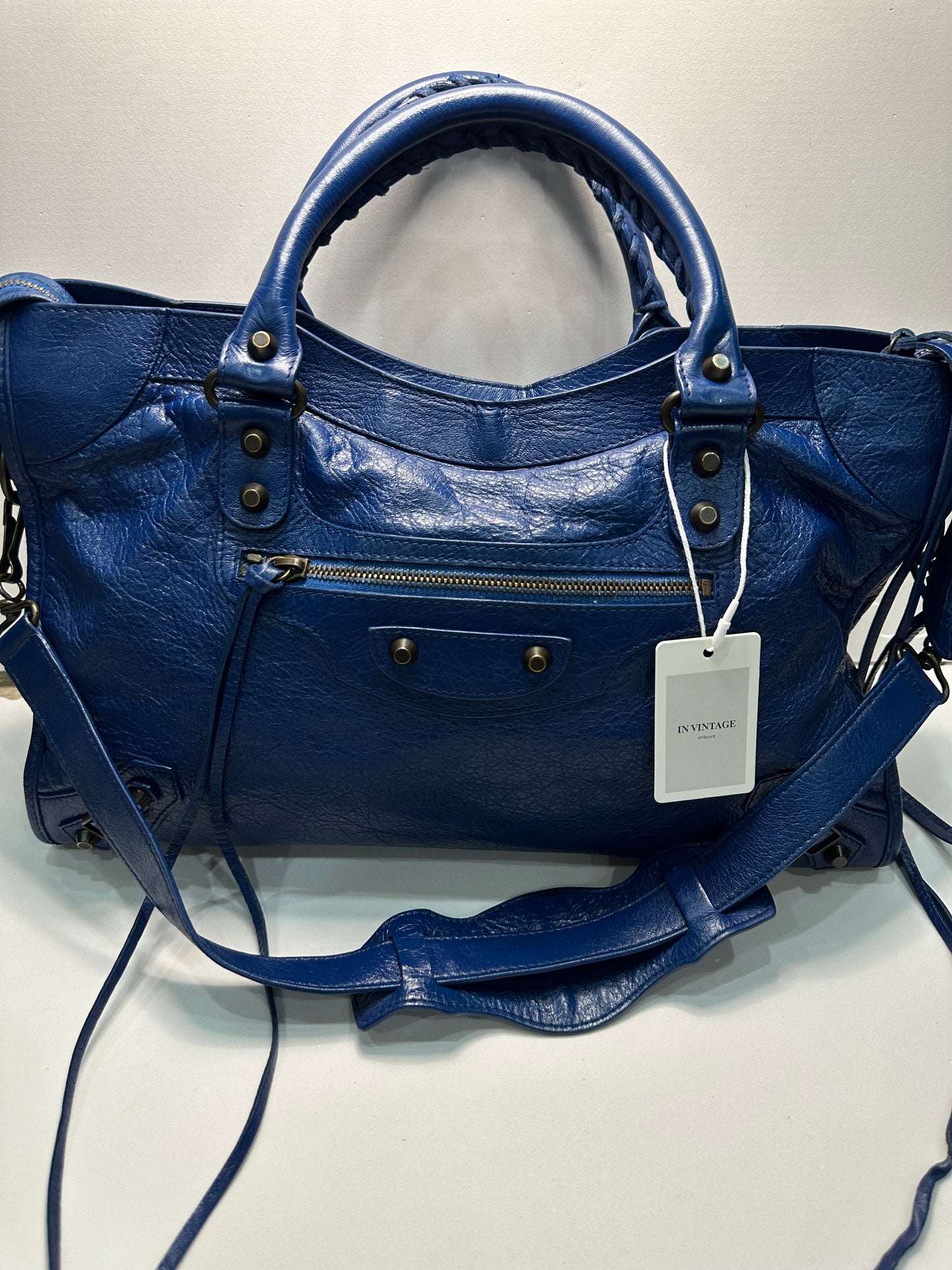Balenciaga city bag navy