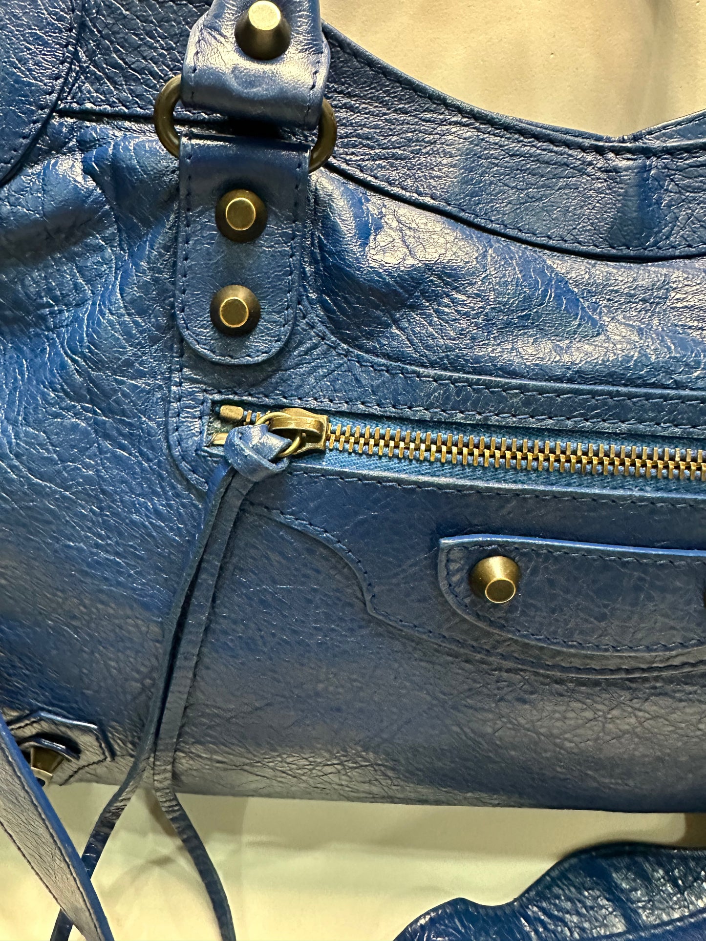 Balenciaga city bag navy